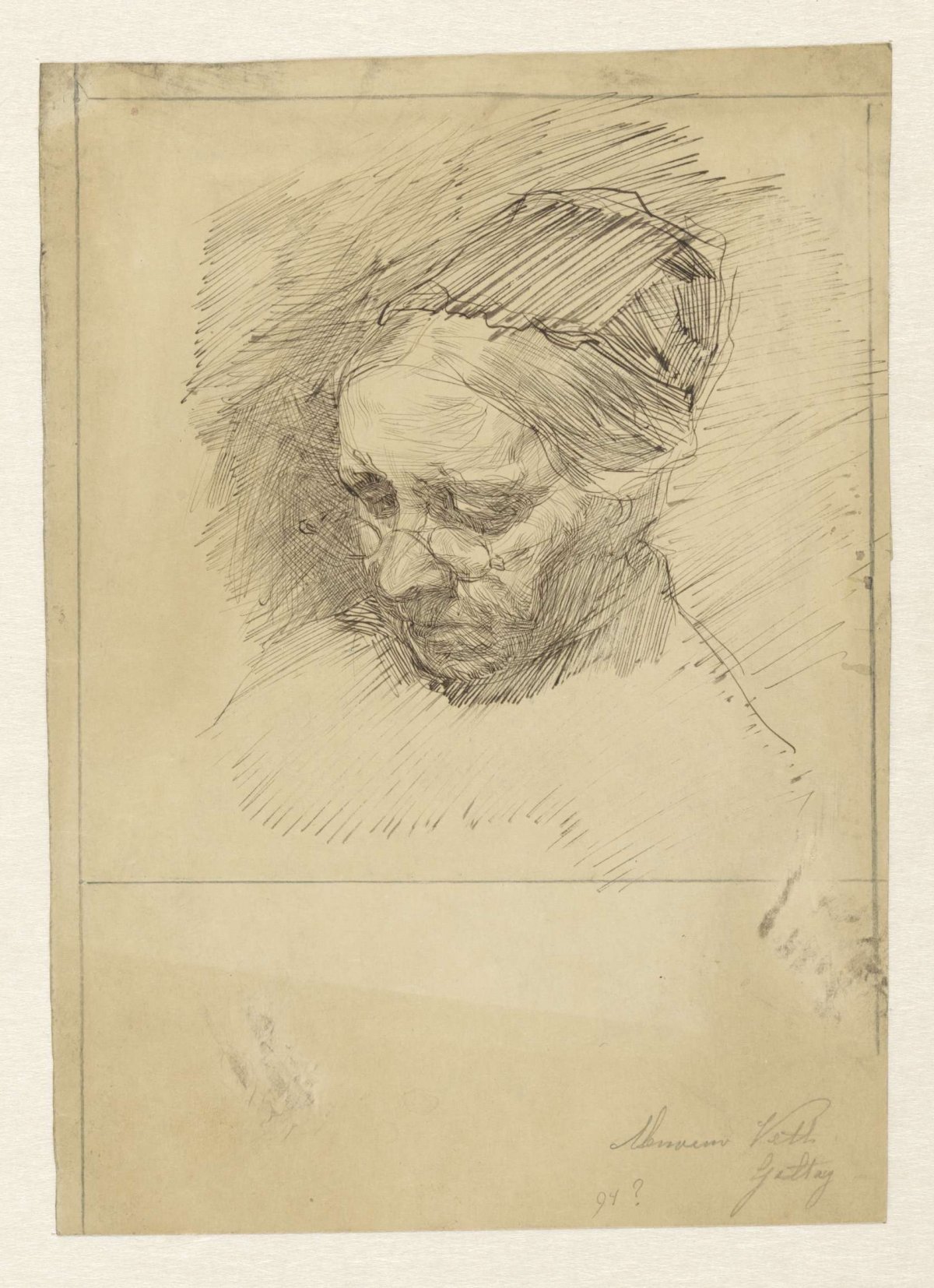 Portrait of Mrs. Anna Cornelia Veth-Giltay, Jan Veth, 1874 - 1925