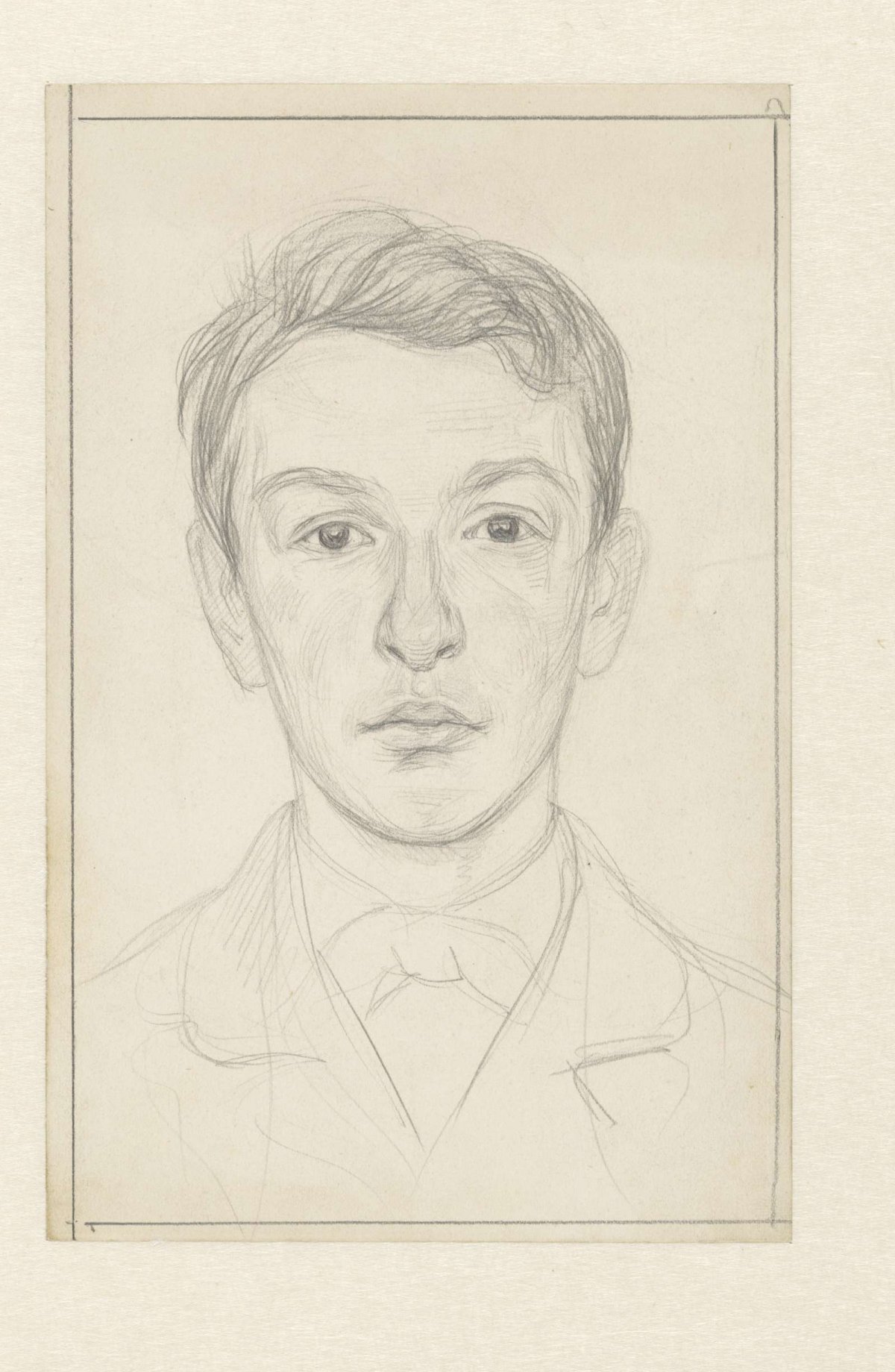 Portrait of a boy, Jan Veth, 1874 - 1925