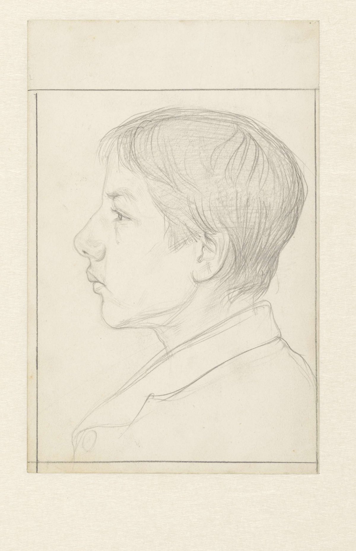 Portrait of a boy, to the left, Jan Veth, 1874 - 1925