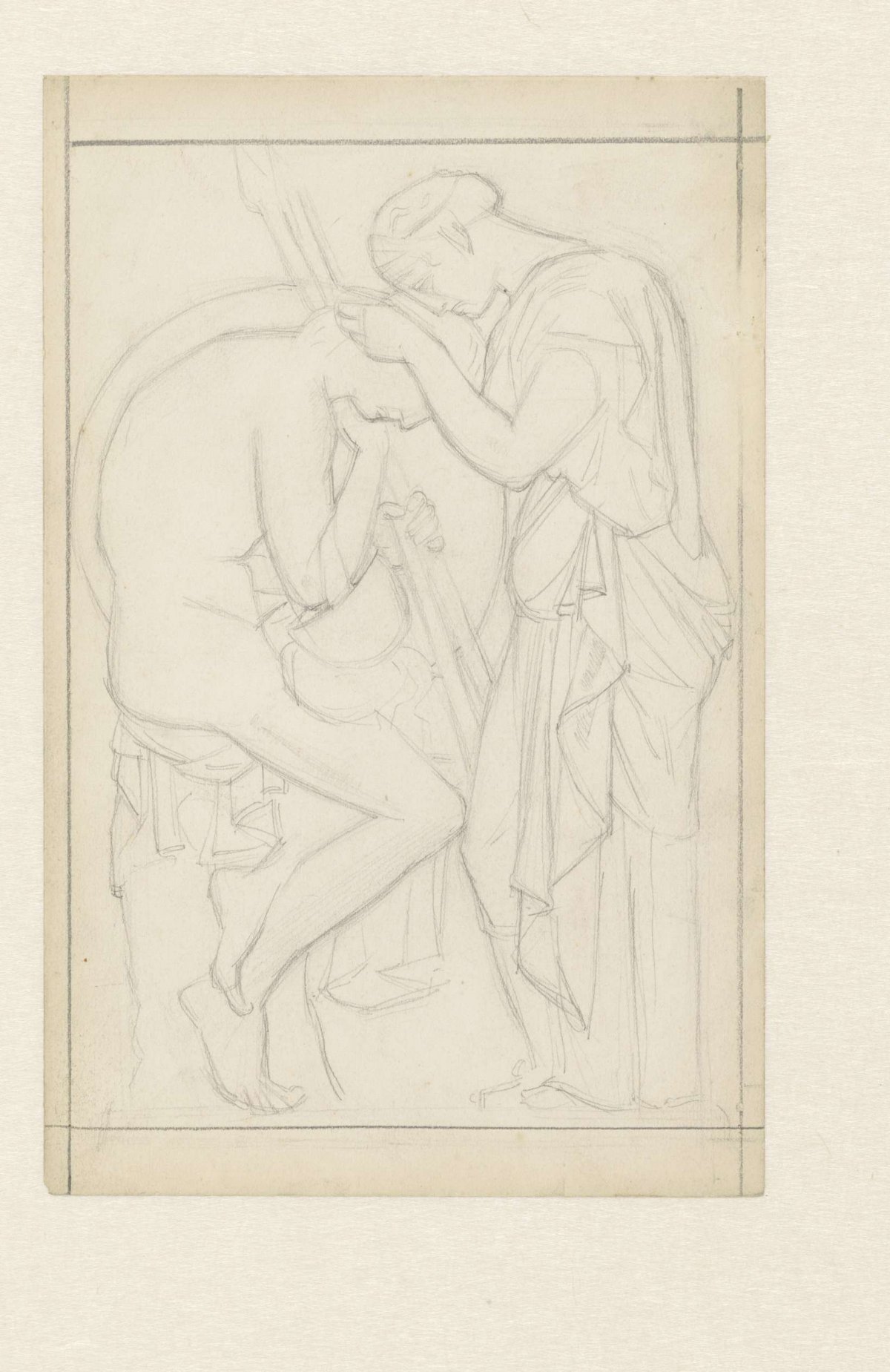 Greek warrior with his wife, Jan Veth, 1874 - 1925