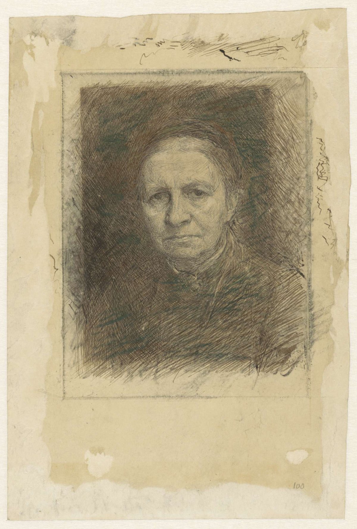 Portrait of Mrs. Anna Cornelia Veth-Giltay, Jan Veth, 1874 - 1925