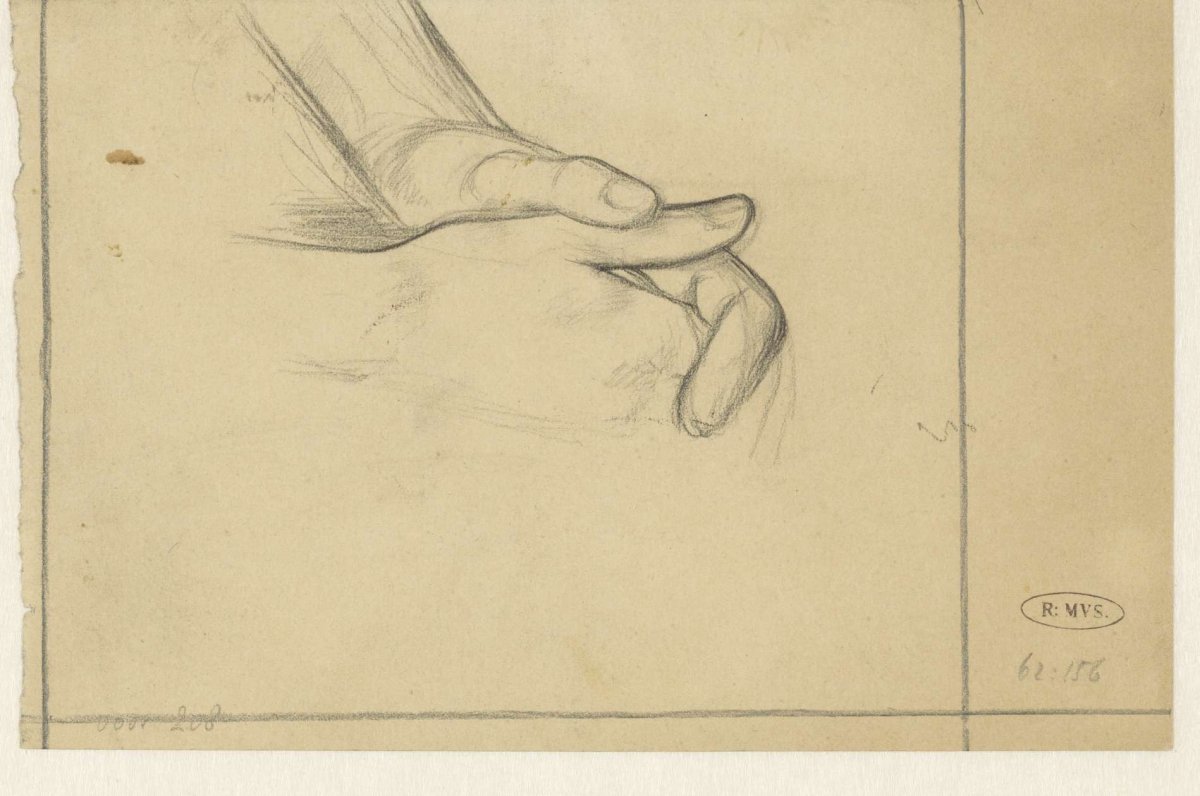 Study of two folded hands, Jan Veth, 1874 - 1925