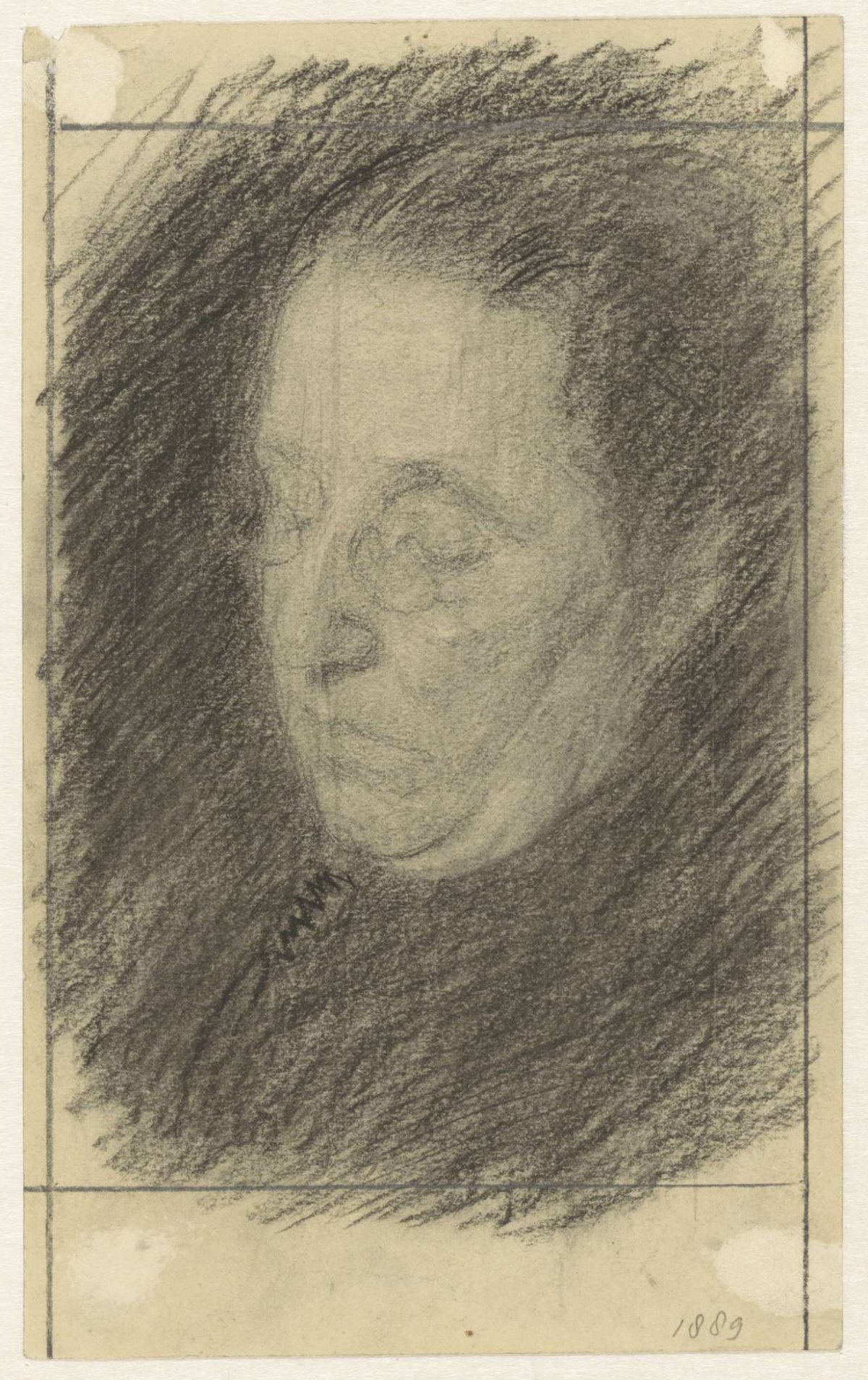 Portrait of Mrs. A.J. Dirks-Kruysse, Jan Veth, 1889