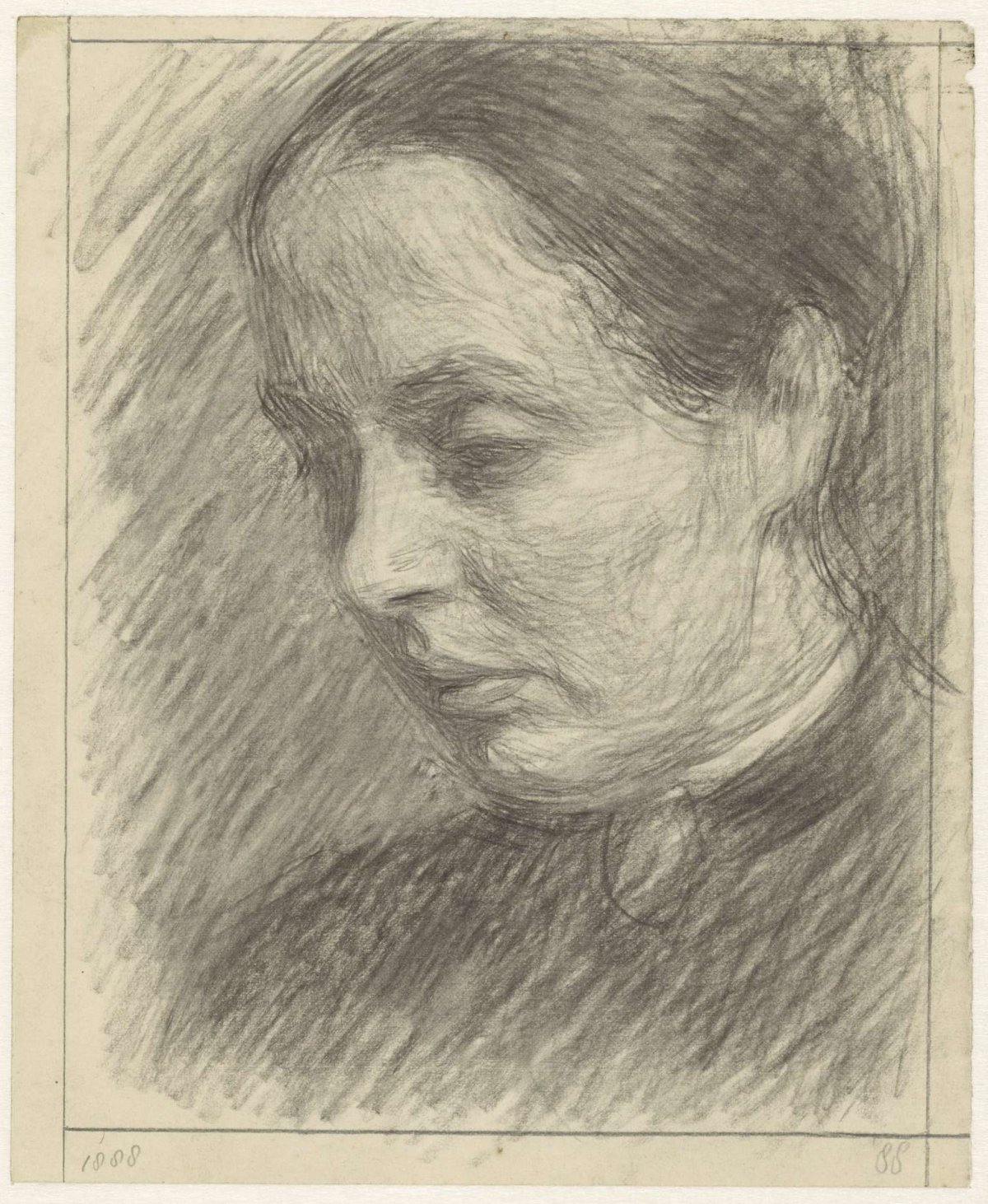 Portrait of Ms. S. Dirks, Jan Veth, 1888