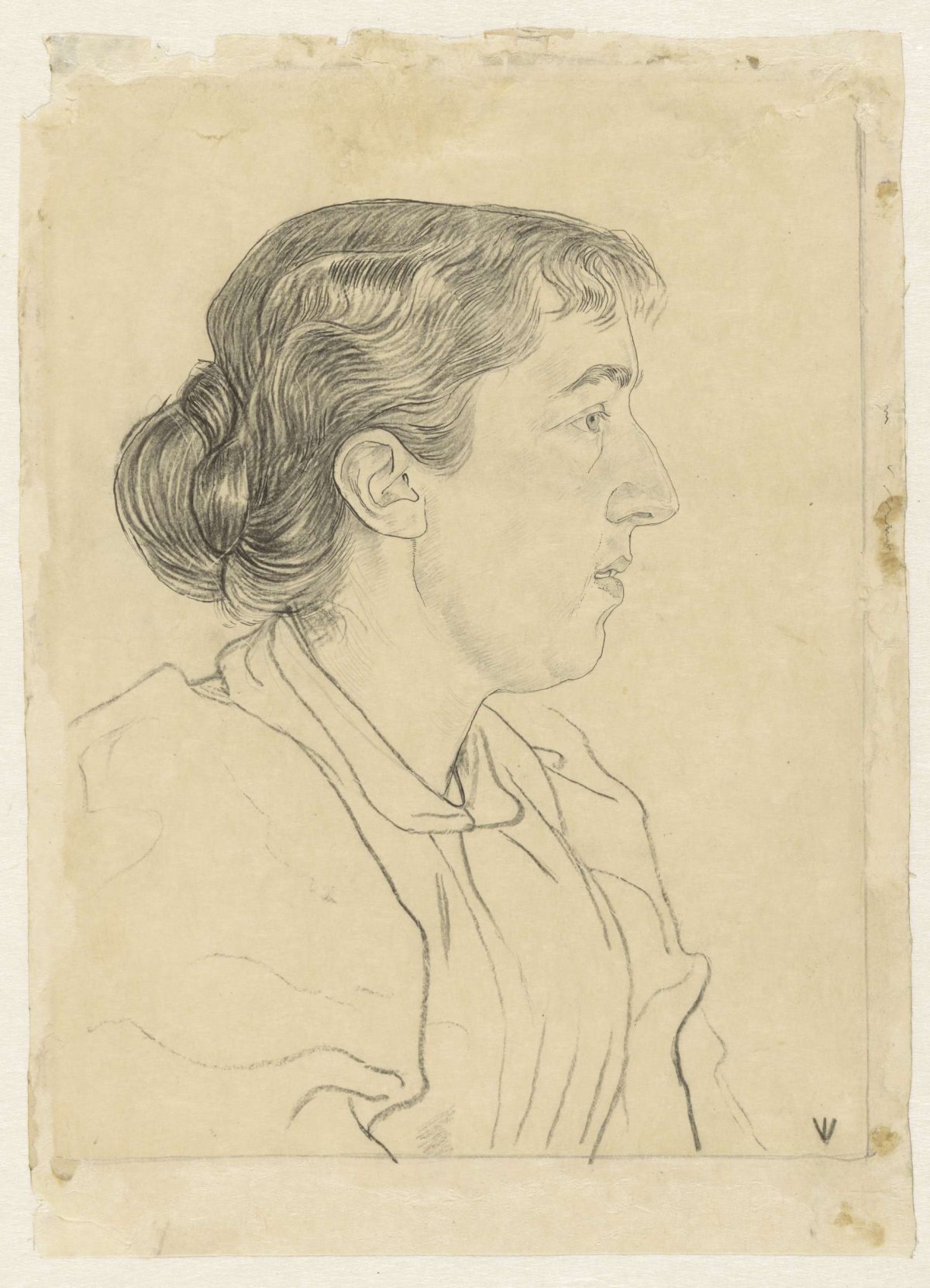 Portrait of Helene Lapidoth-Swarth, Jan Veth, 1874 - 1925
