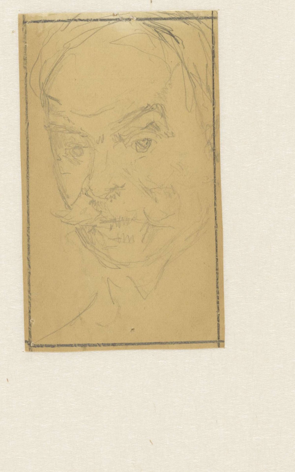 Man portrait, Hofstede de Groot (?), Jan Veth, 1874 - 1925