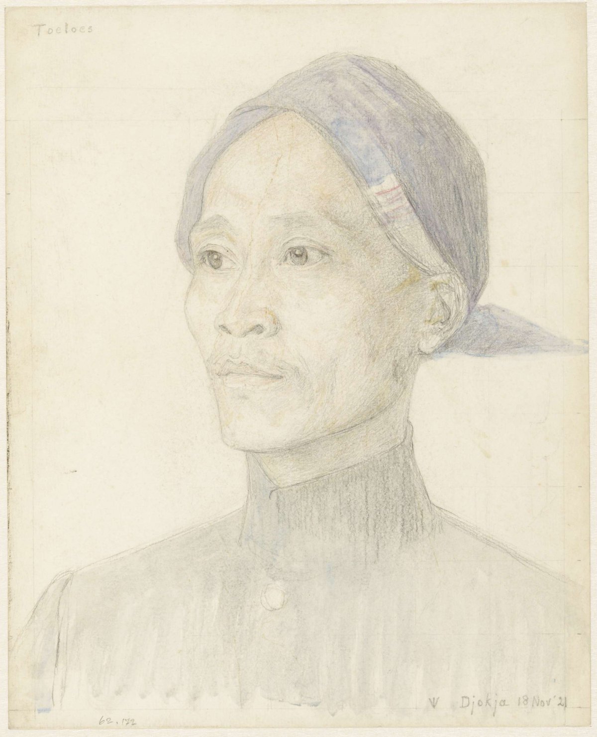 Portrait of Toeloes, Jan Veth, 1921