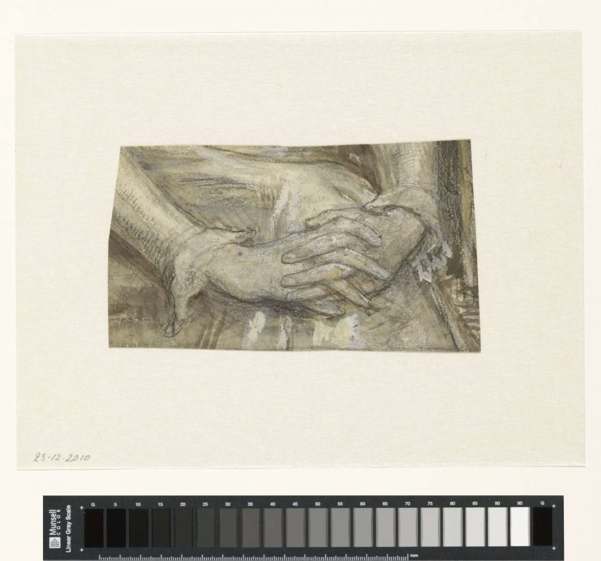 Study of two folded hands, Jan Veth, 1874 - 1925