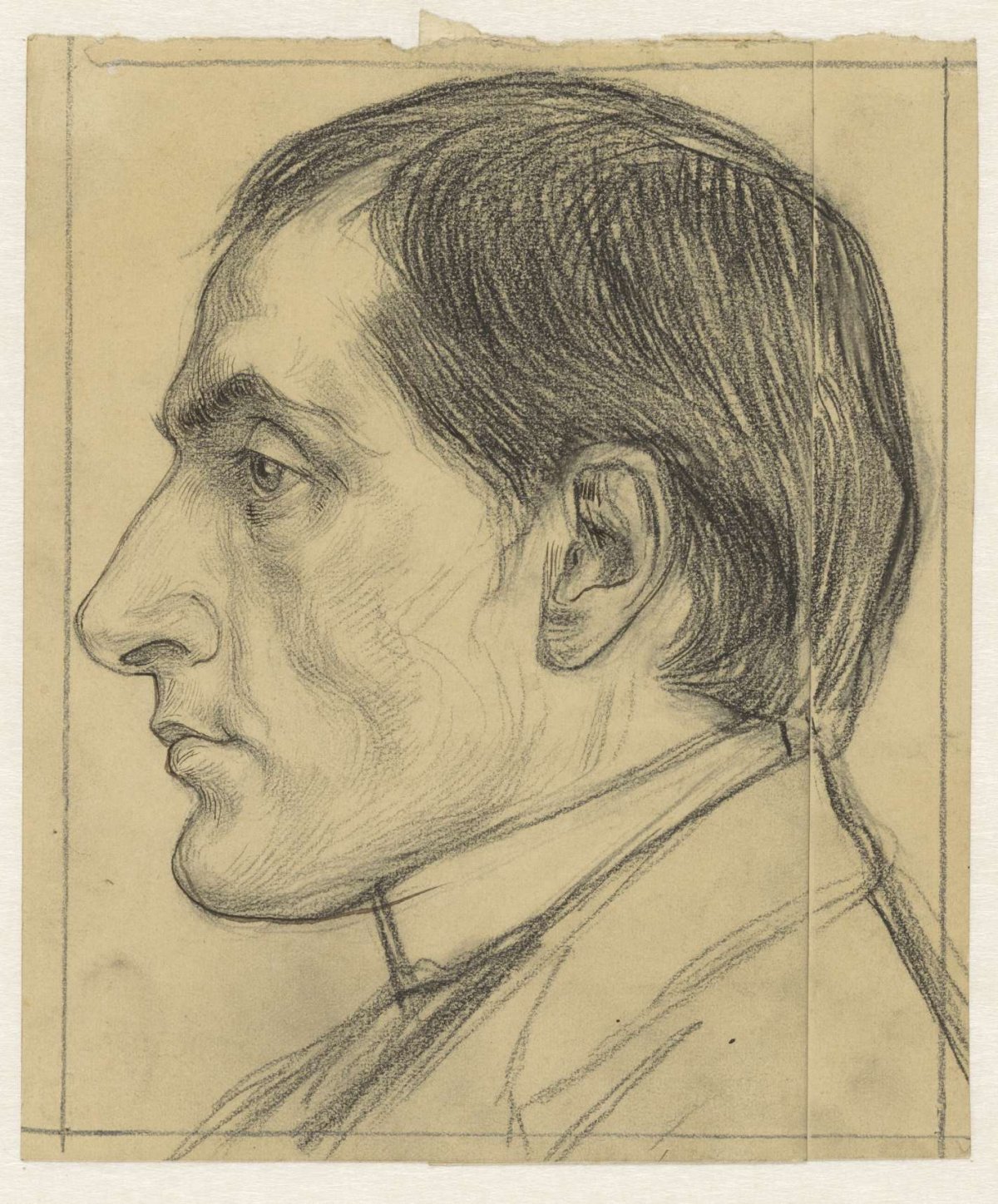 Portret van Lugné Poe, Jan Veth, 1874 - 1925