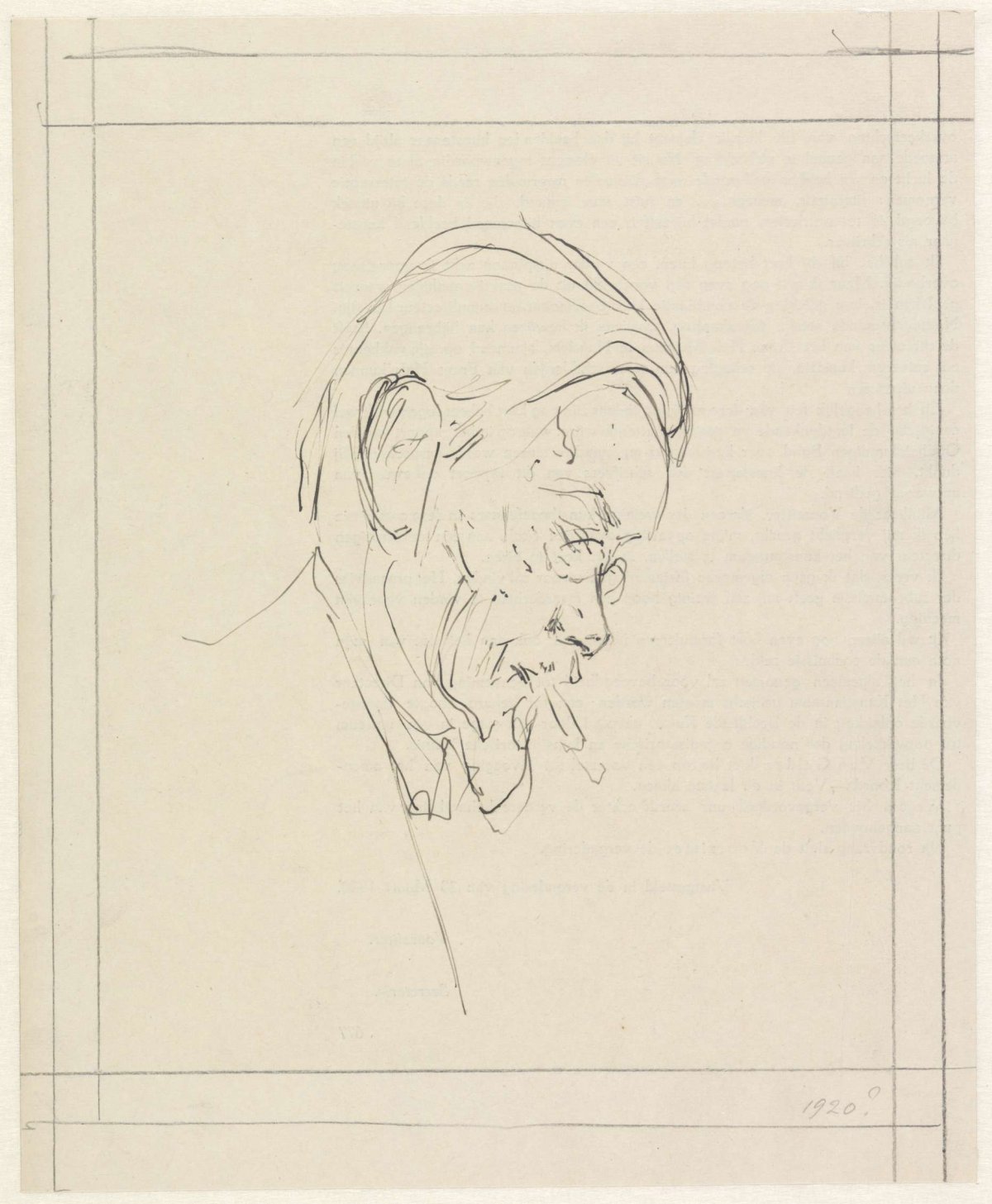 Portrait of Cornelis Hofstede de Groot, Jan Veth, 1874 - 1925