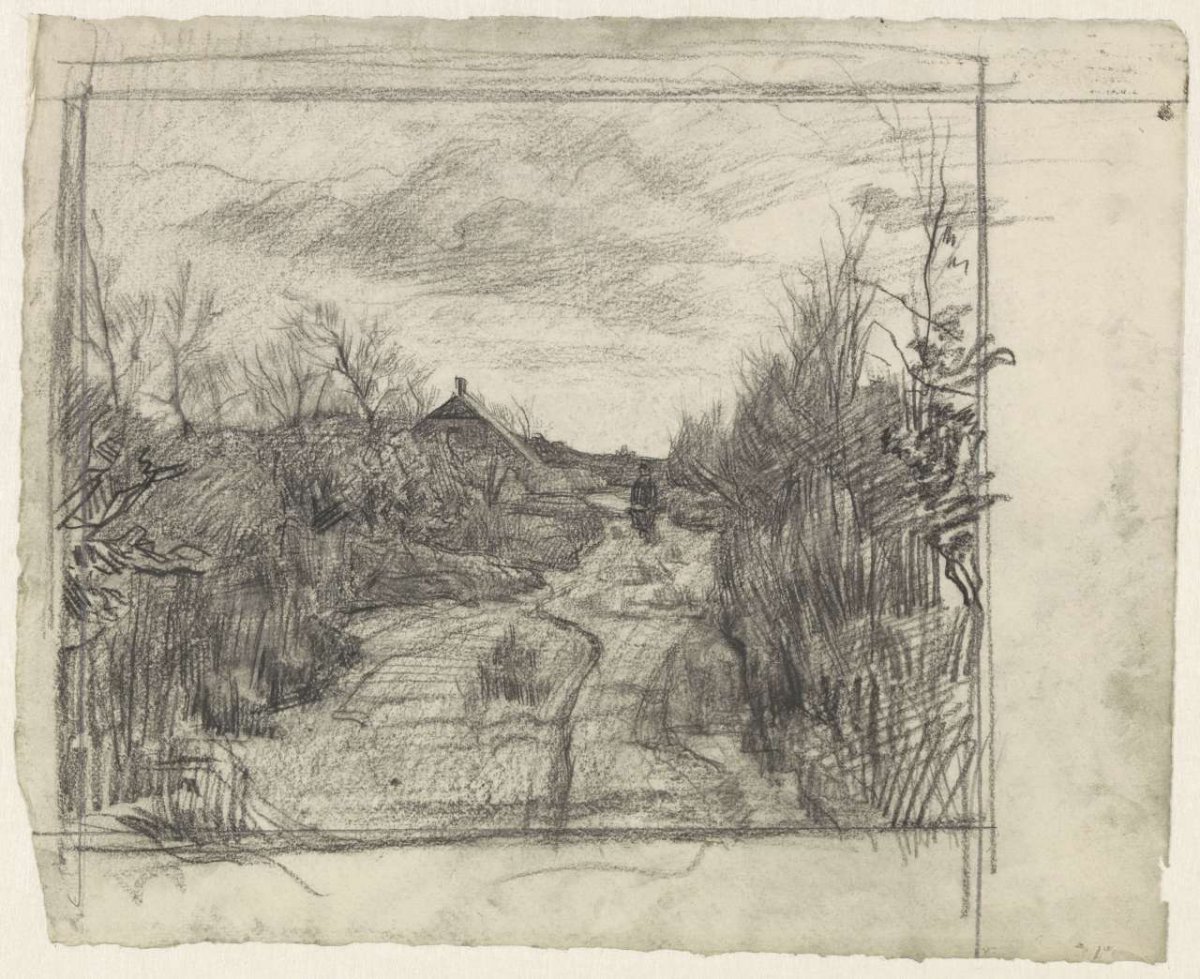 Country road near Laren, Jan Veth, 1874 - 1925