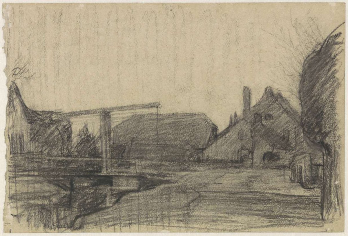Village view of 's Gravenmoer, Jan Veth, 1874 - 1925
