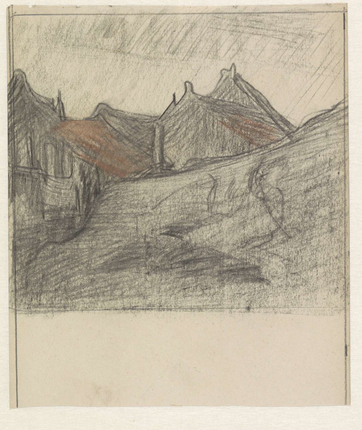 Groepje huizen, Jan Veth, 1874 - 1925