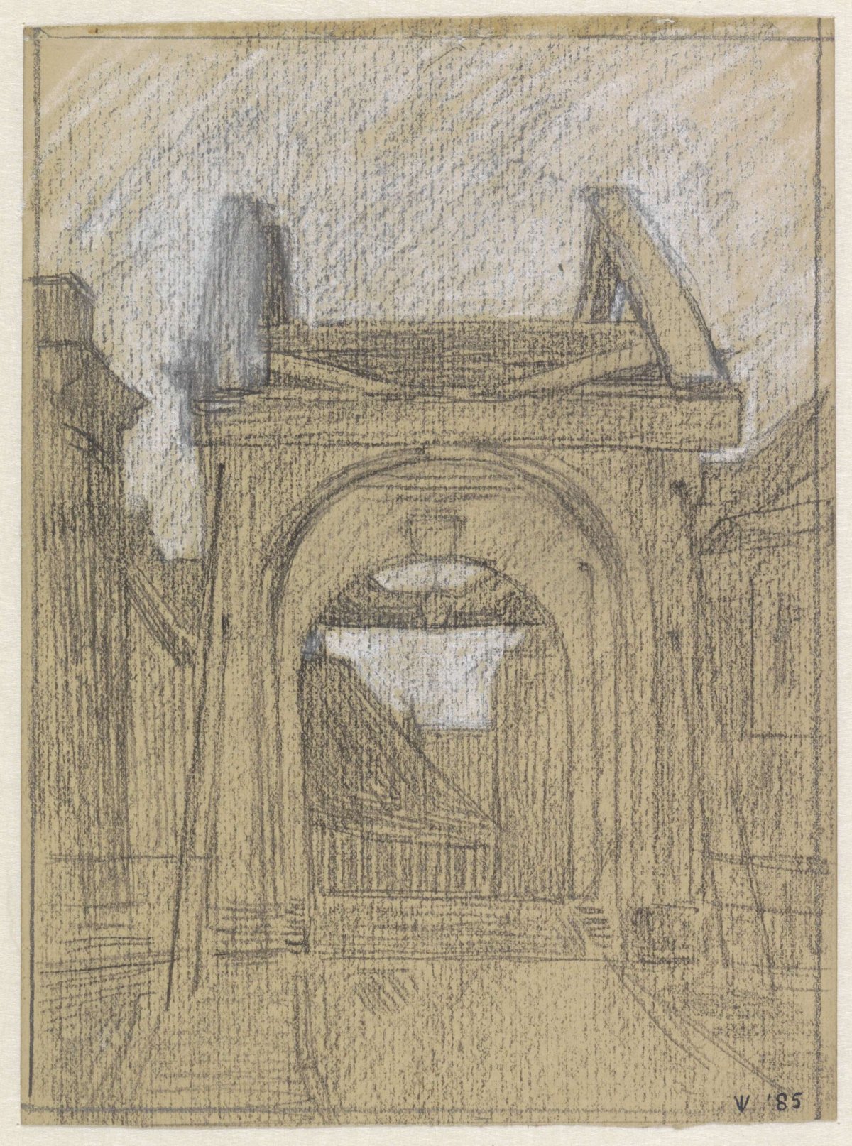 Ophaalbrug, Jan Veth, 1885