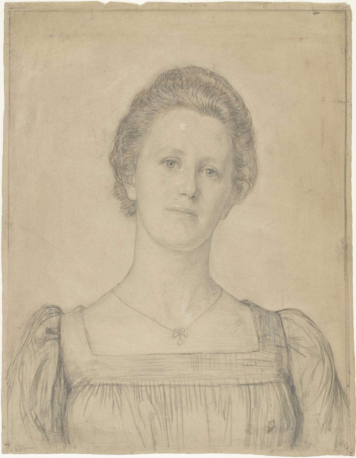 Portrait of Emilie van Kerckhoff, Jan Veth, 1874 - 1925