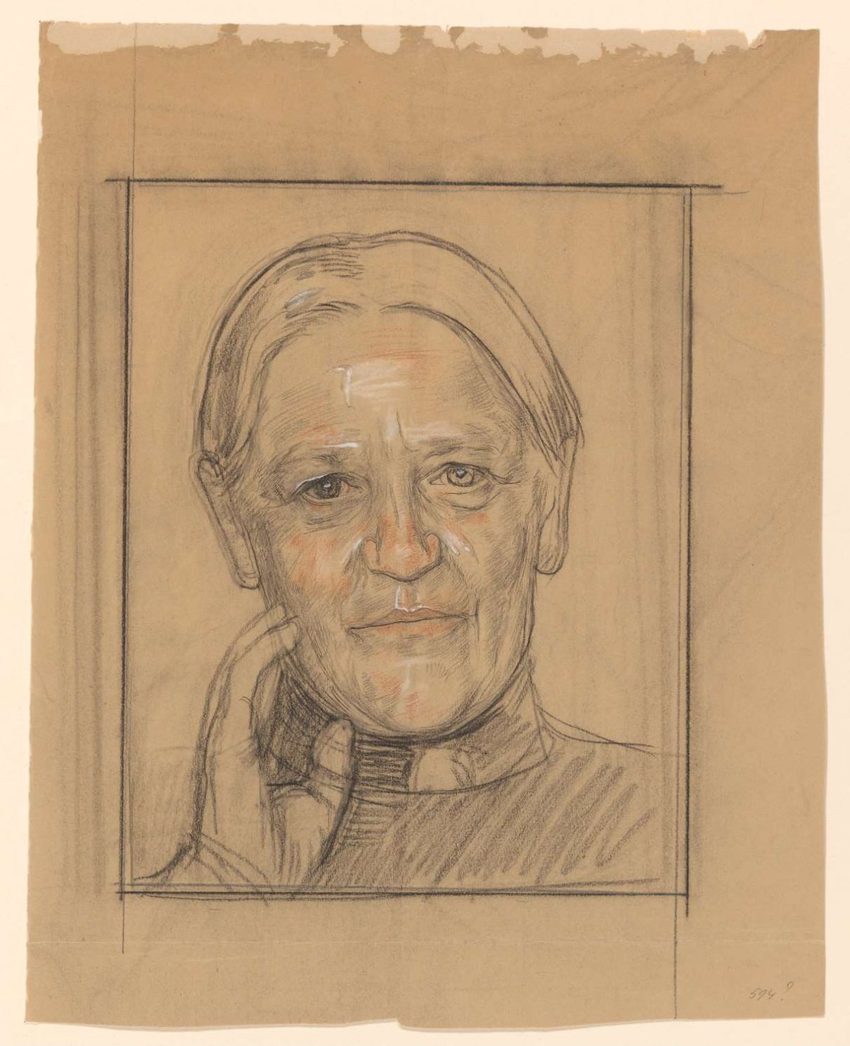 Portrait of Barendina Hermina Muhring, Jan Veth, 1906
