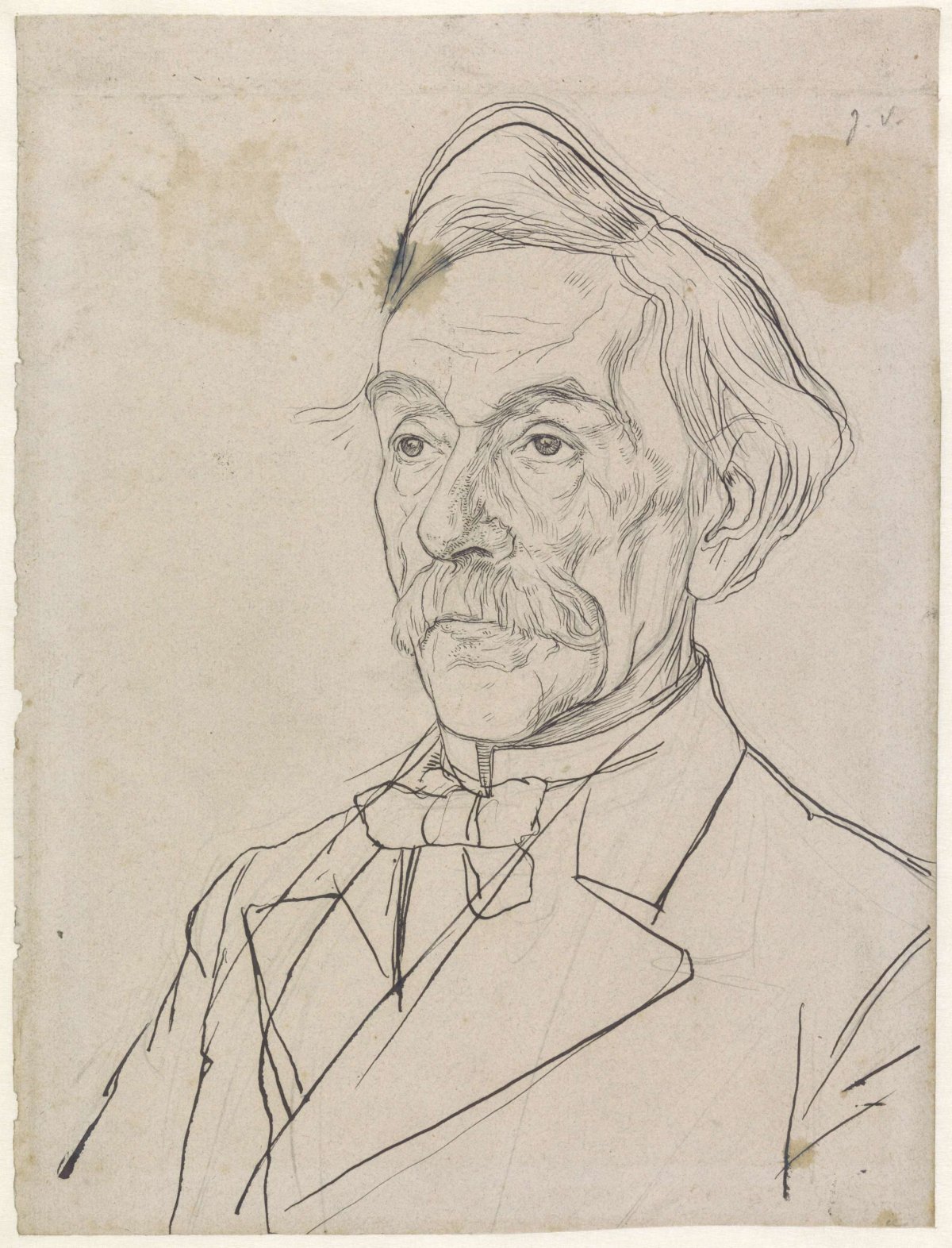 Portrait of Louis Jacques Veltman, Jan Veth, 1874 - 1925