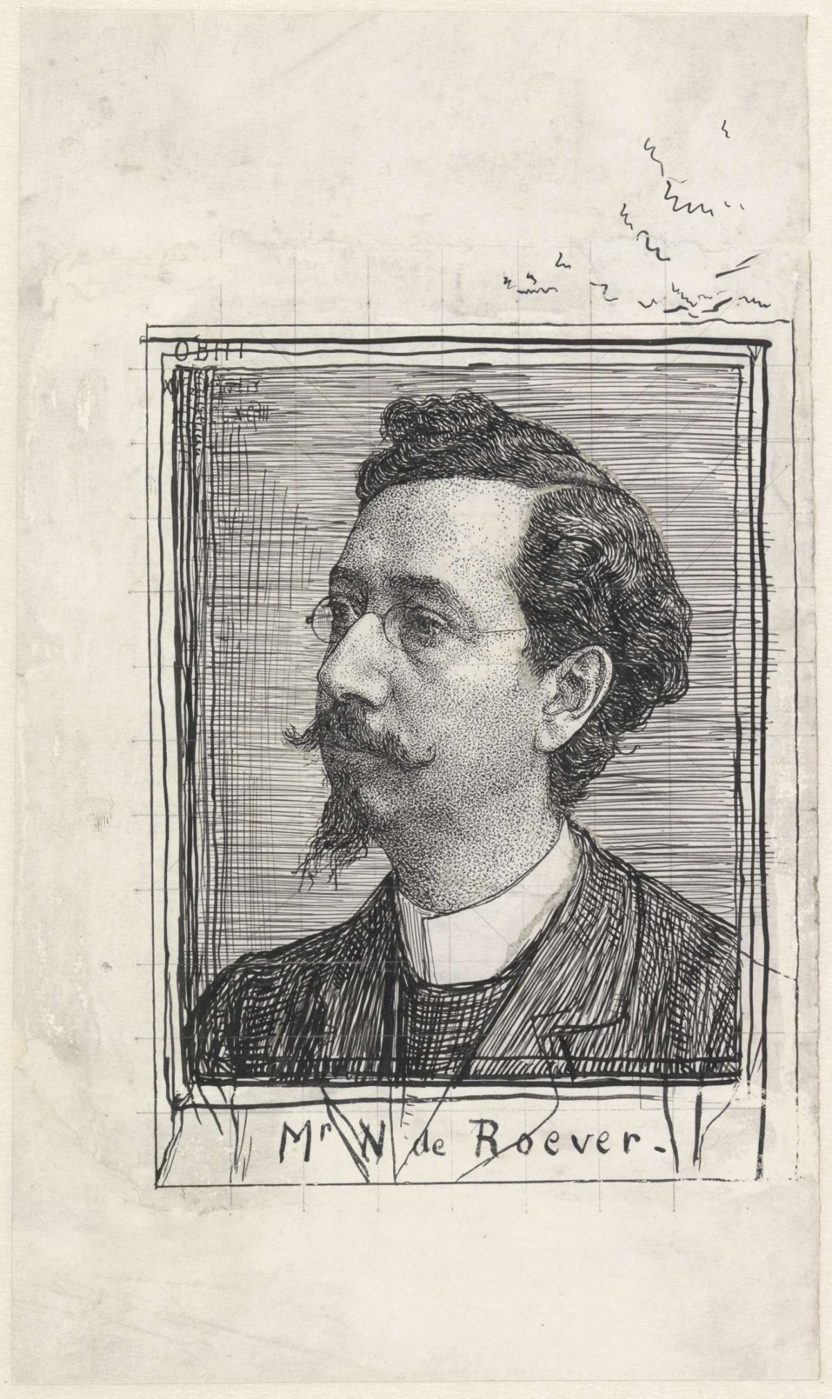 Portrait of Nicolaas de Roever, Jan Veth, 1893