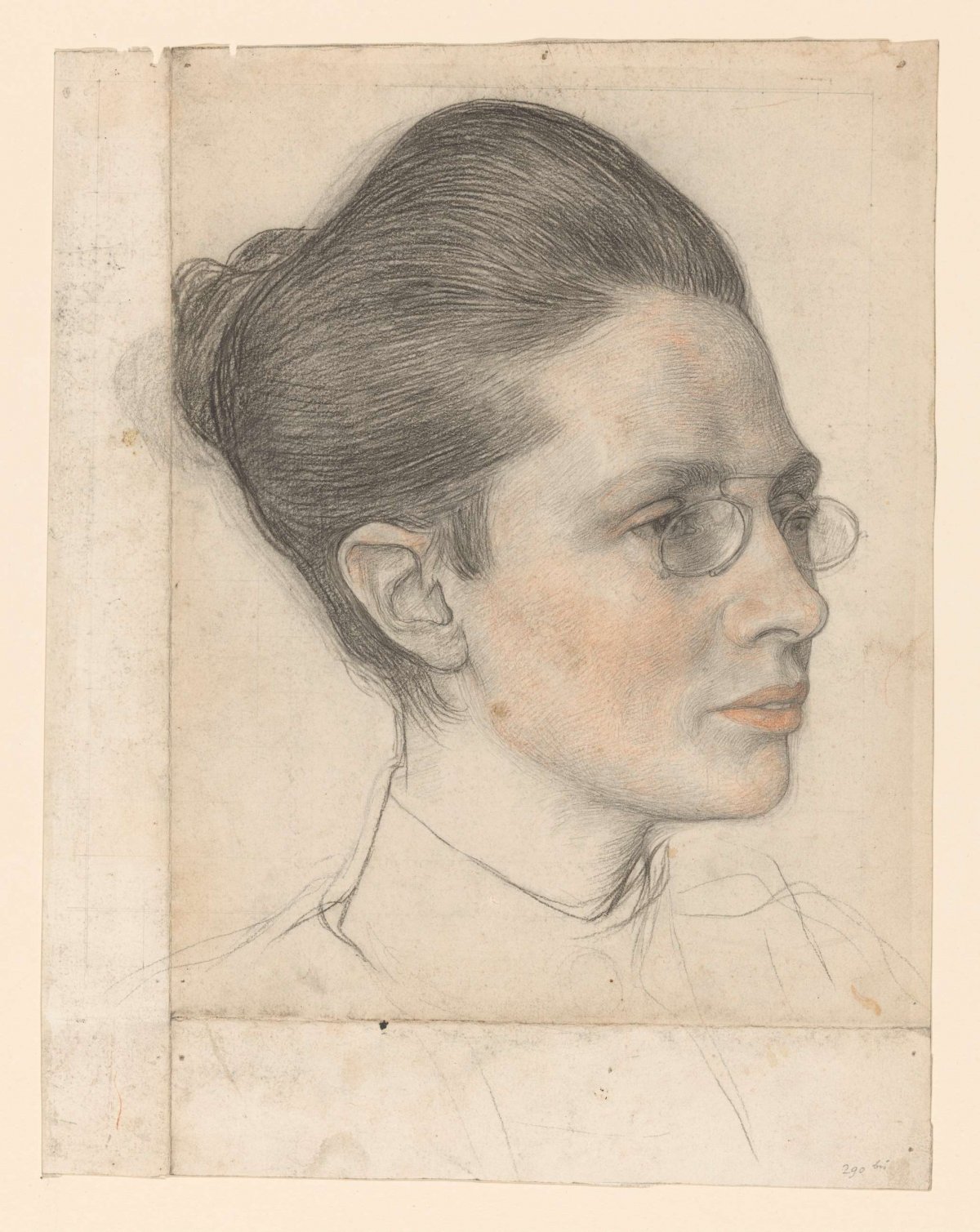 Portrait of Mrs. K.C. Boxman-Winkler, Jan Veth, 1874 - 1925