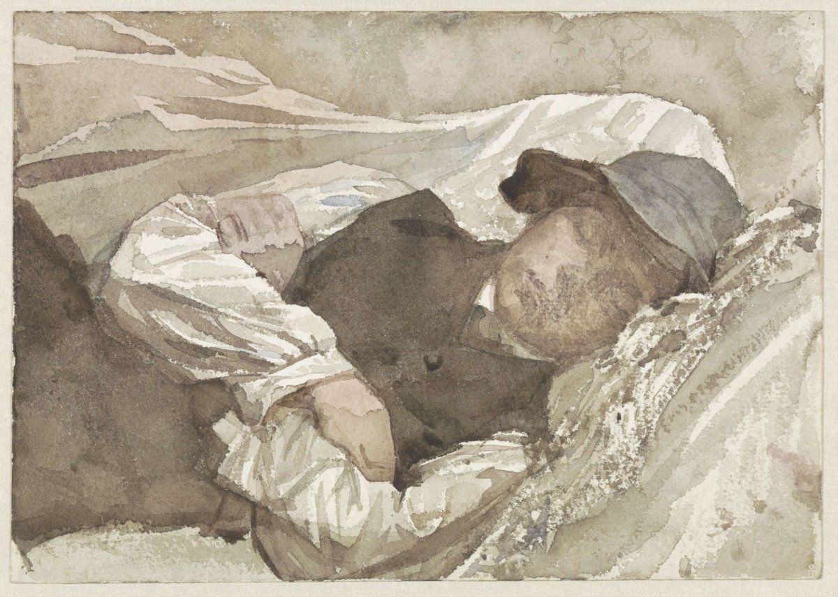 Slapende jongeman, Jan Veth, 1874 - 1925