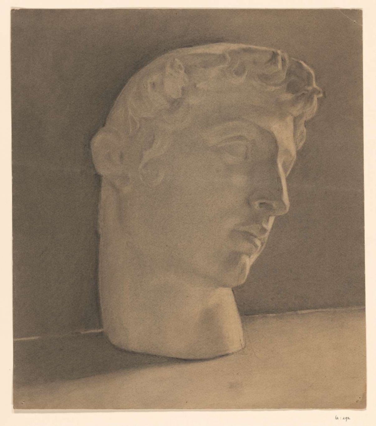 Study of a cast head, Jan Veth, 1874 - 1925