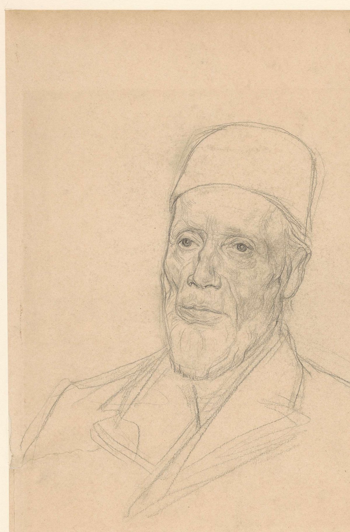 Portrait of Willem Nicolaas Dinger (?), Jan Veth, 1874 - 1925