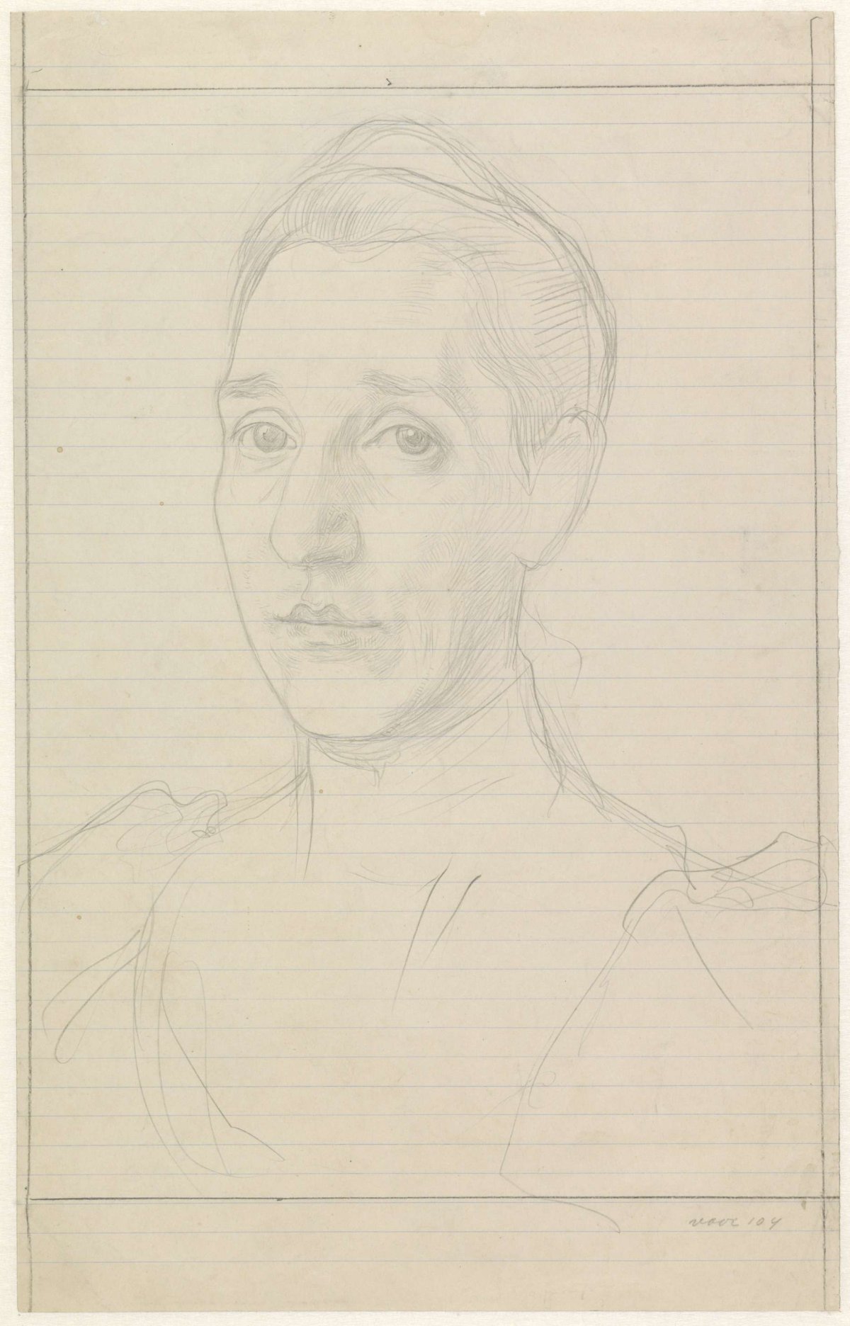 Portrait of Anna Dorothea Veth-Dirks, Jan Veth, 1874 - 1925