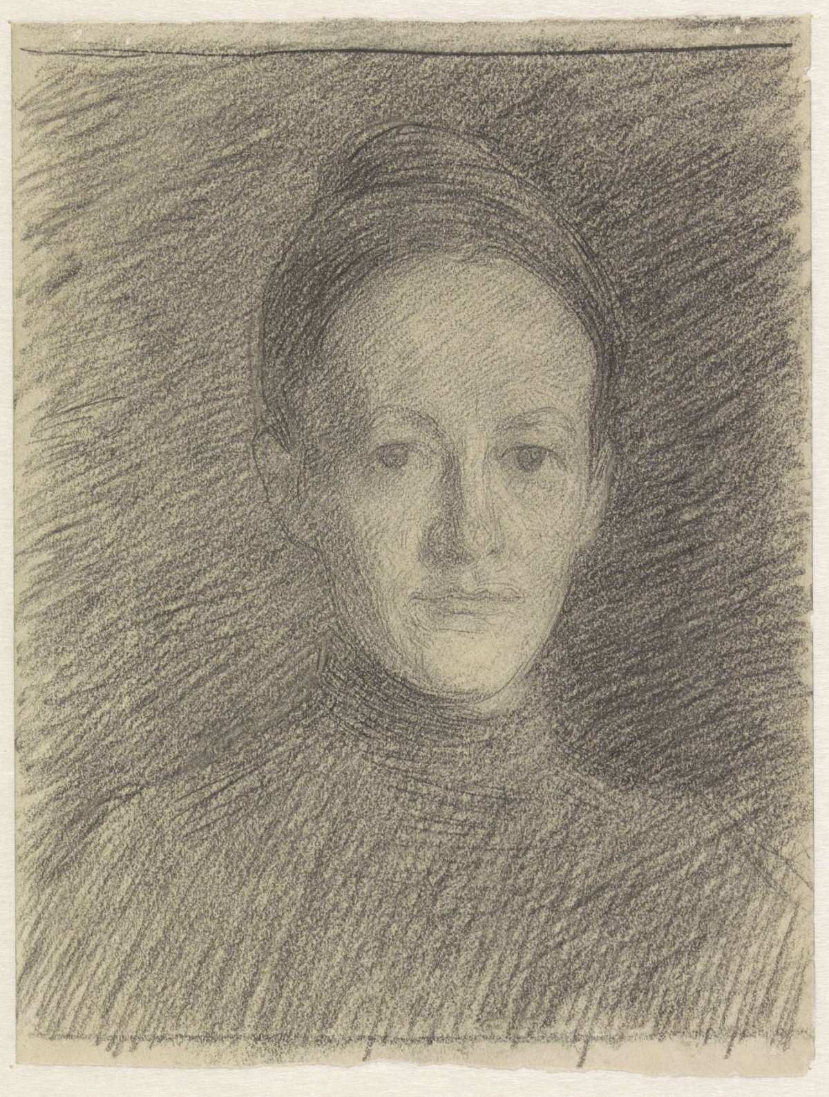 Portrait of Miss C.J. Veth, Jan Veth, 1874 - 1925