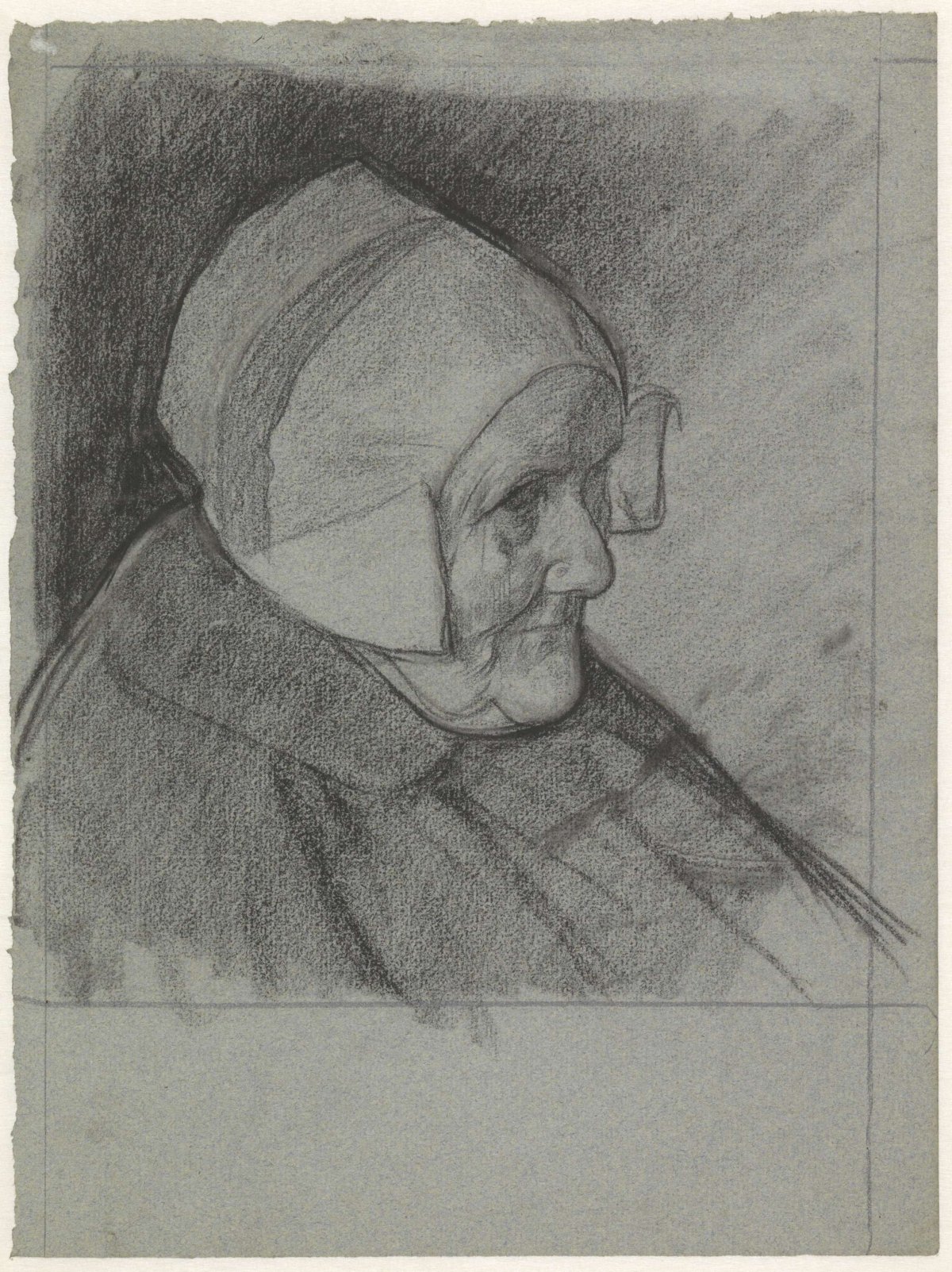 Portrait of wife van den Brink, Jan Veth, 1874 - 1925