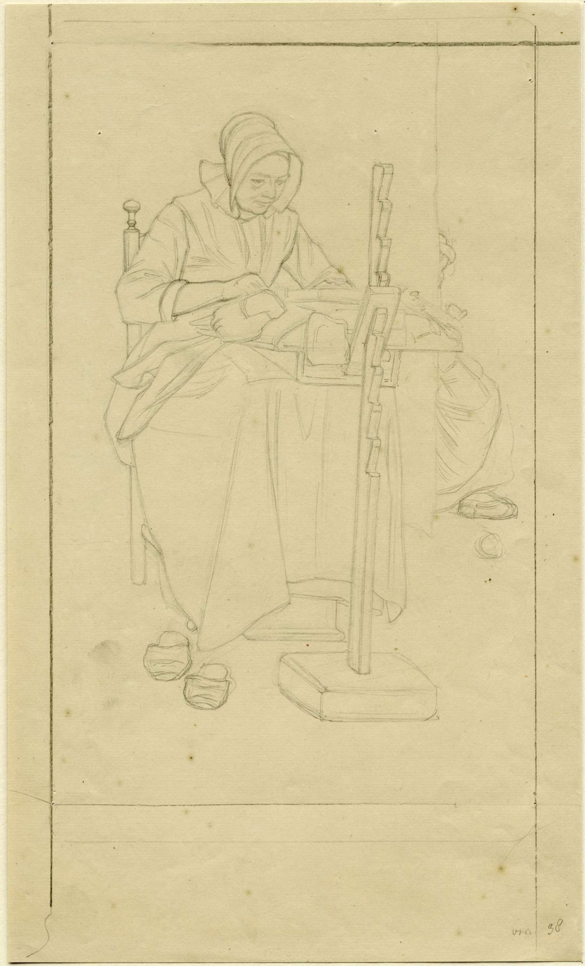 Kantwerkster te 's Gravenmoer, Jan Veth, 1874 - 1925