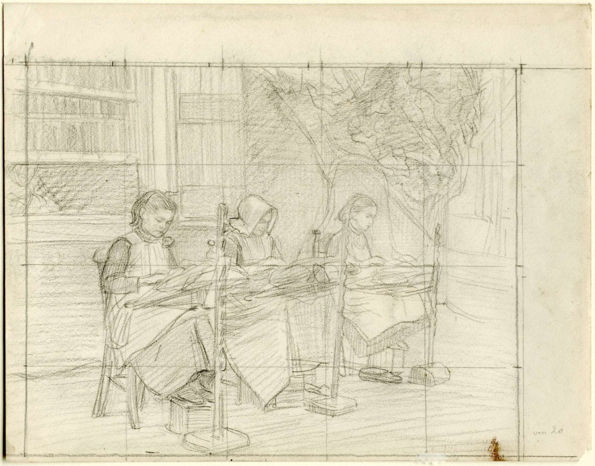Kantwerksters, Jan Veth, 1874 - 1925