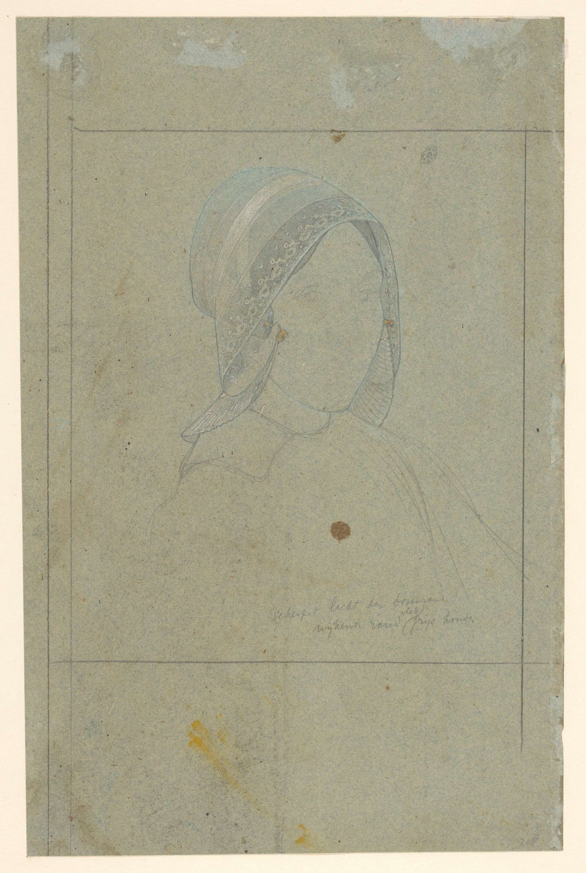 Young woman with hood, Jan Veth, 1874 - 1925