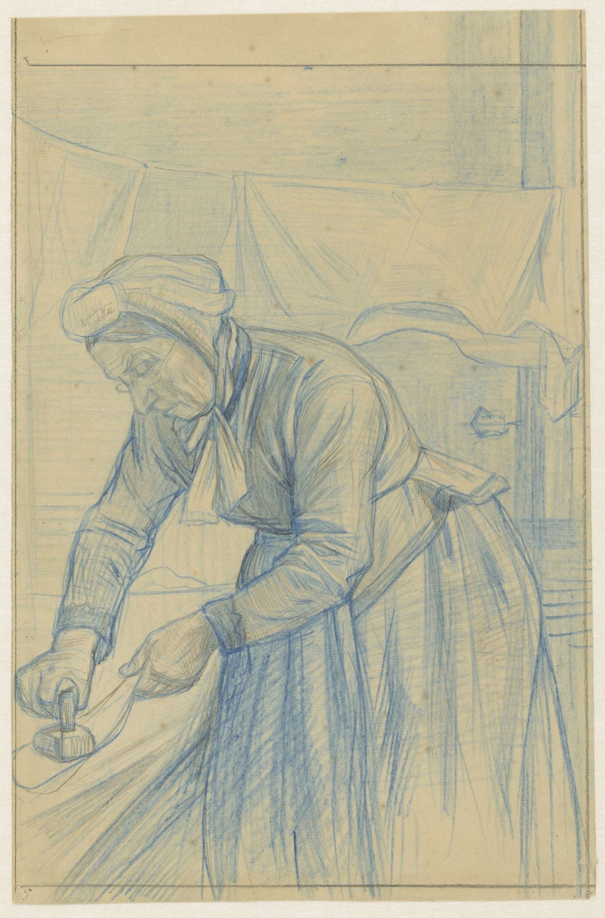 Ironing woman, Jan Veth, 1874 - 1925