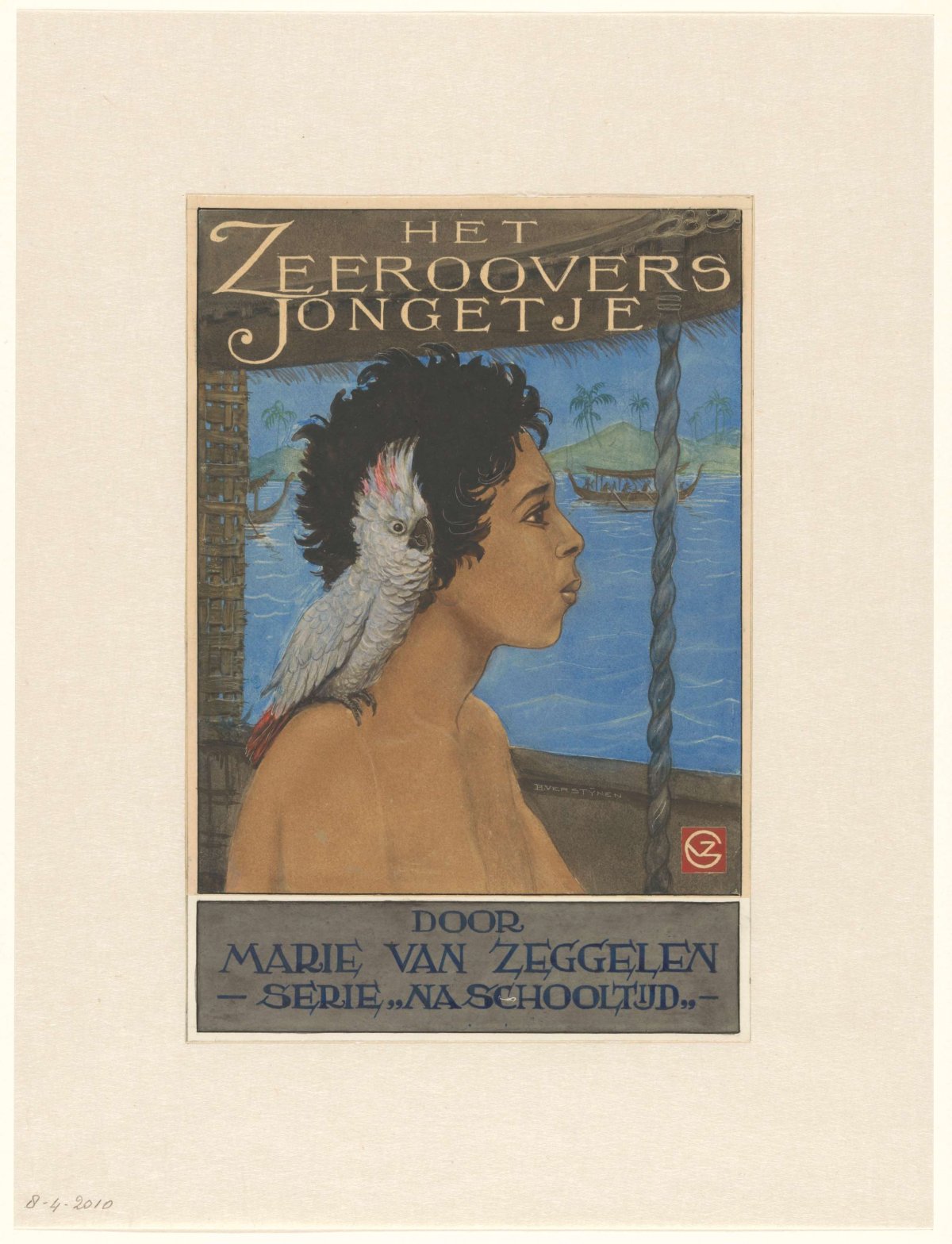 Title page for the The Zeeroovers Jongetje by Marie van Zeggelen, Henri Verstijnen, 1892 - 1940