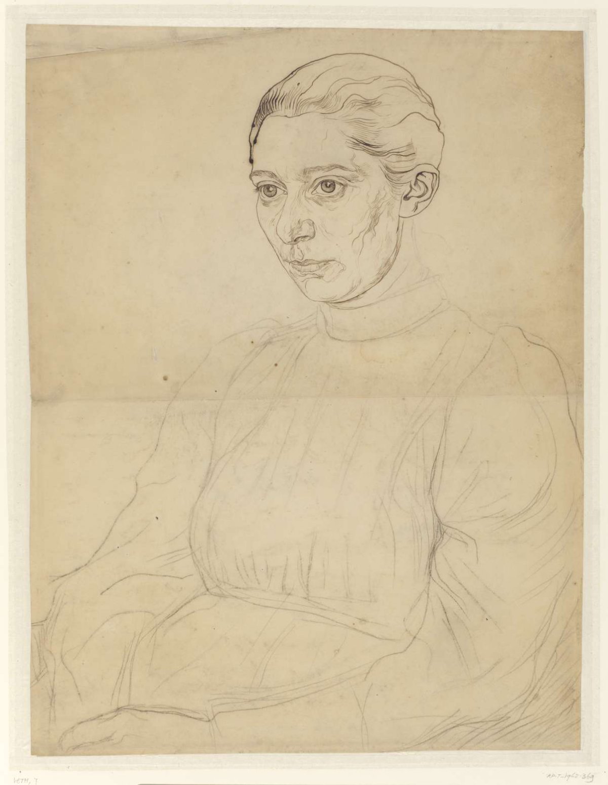 Portrait of Saar de Swart, Jan Veth, 1874 - 1925