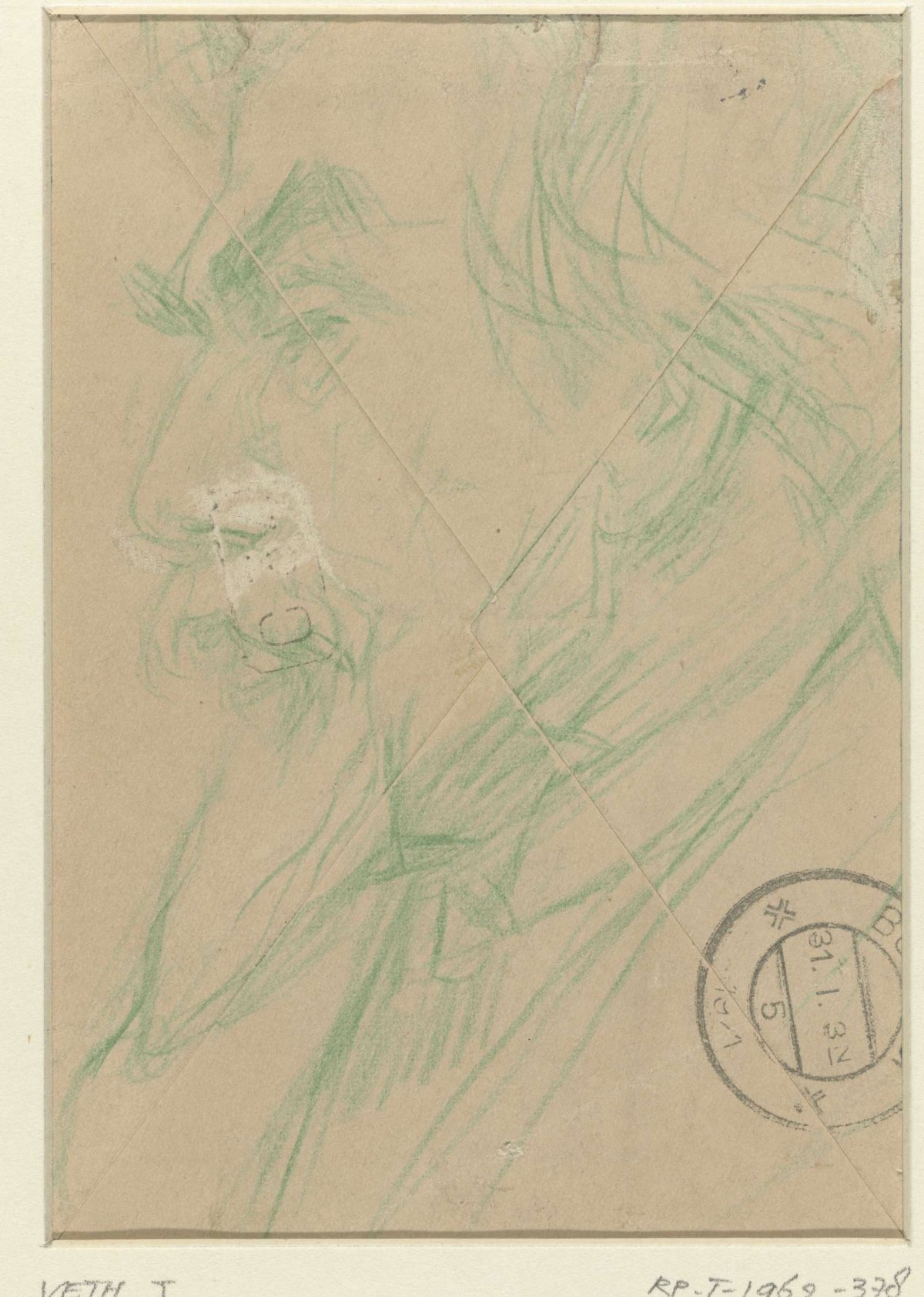Portrait of the painter Jan Toorop, Jan Veth, 1874 - 1925