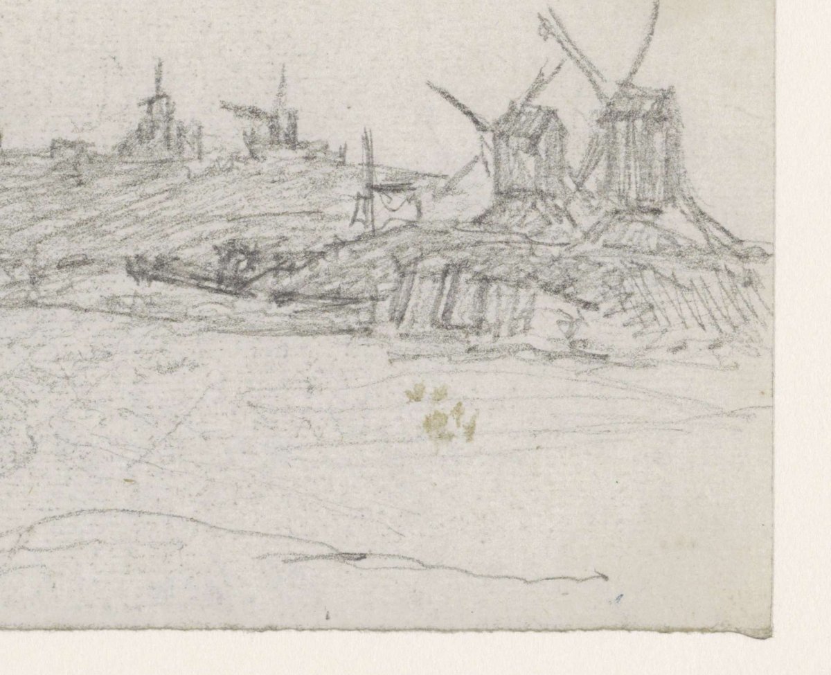 View of the Butte: the mills, Georges Michel, 1773 - 1843