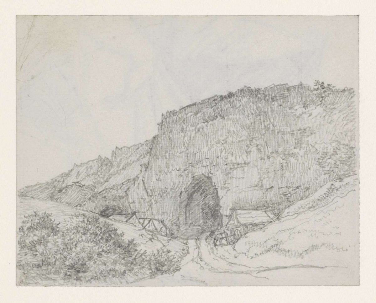 Stone quarry at Montmartre, Georges Michel, 1773 - 1843