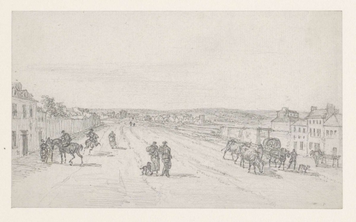 Country road to the city, Georges Michel, 1773 - 1843