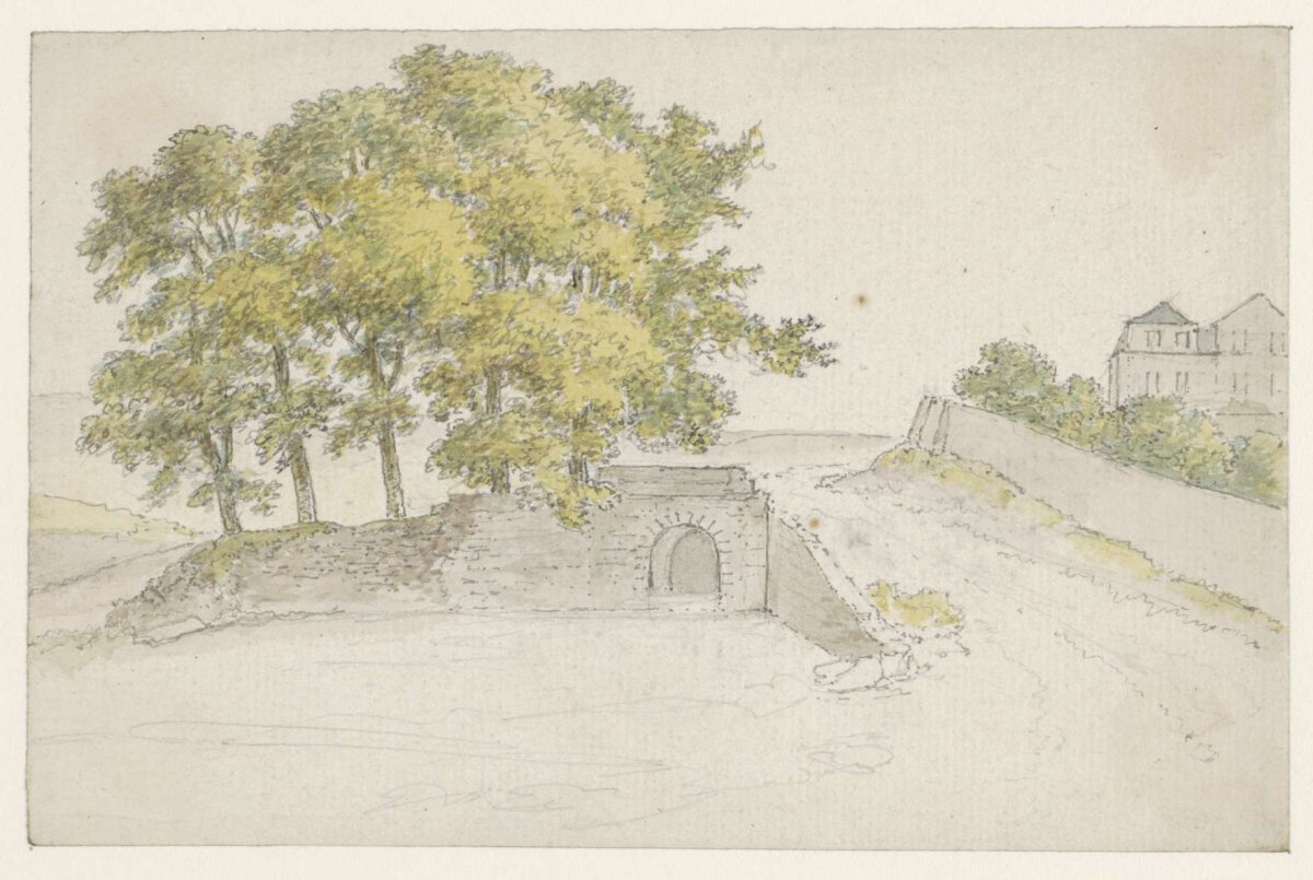 Tree group on a stronghold, Georges Michel, 1773 - 1843