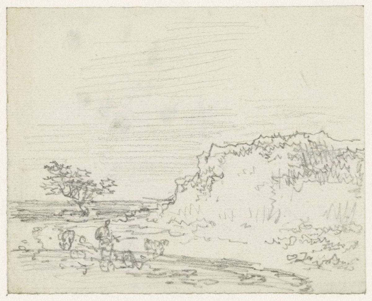 Hill by a water, Georges Michel, 1773 - 1843