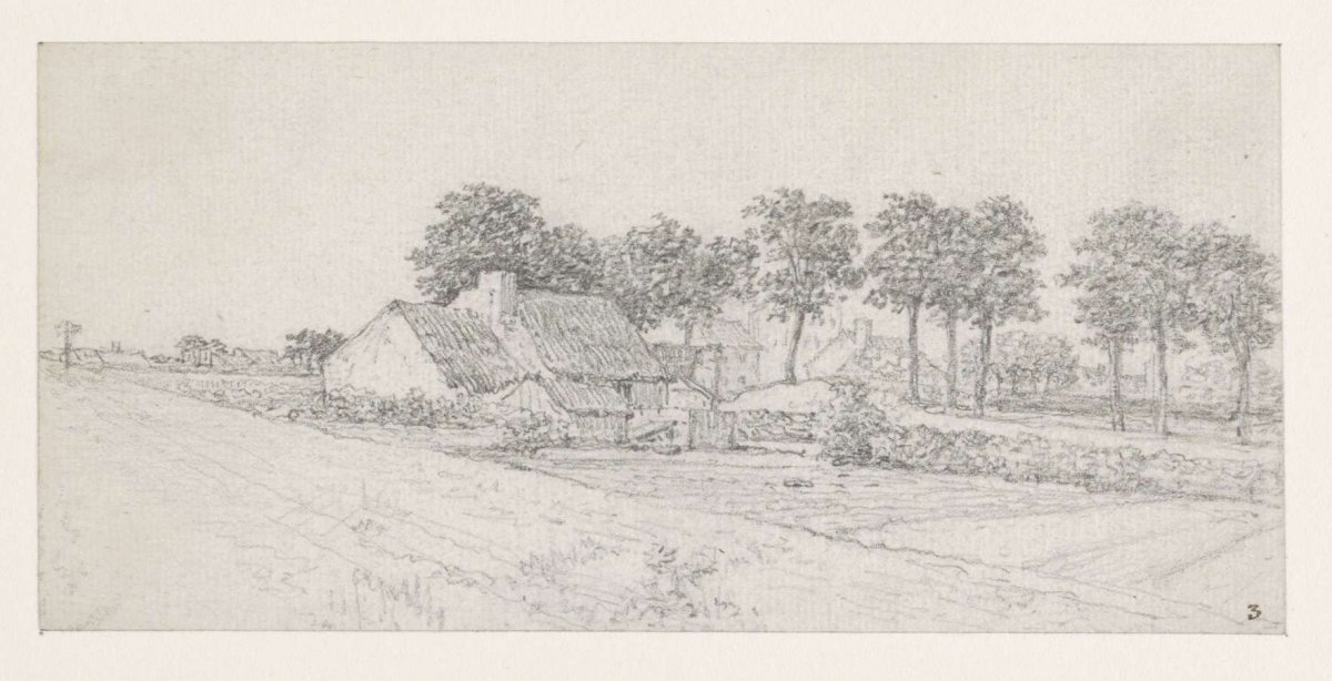 Farms; in the foreground cultivated fields, Georges Michel, 1773 - 1843