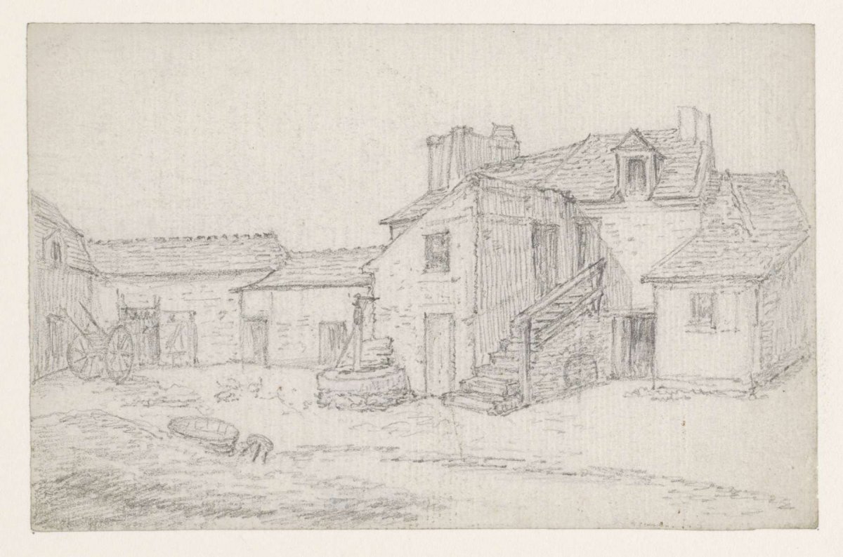 Courtyard of a farmhouse, Georges Michel, 1773 - 1843