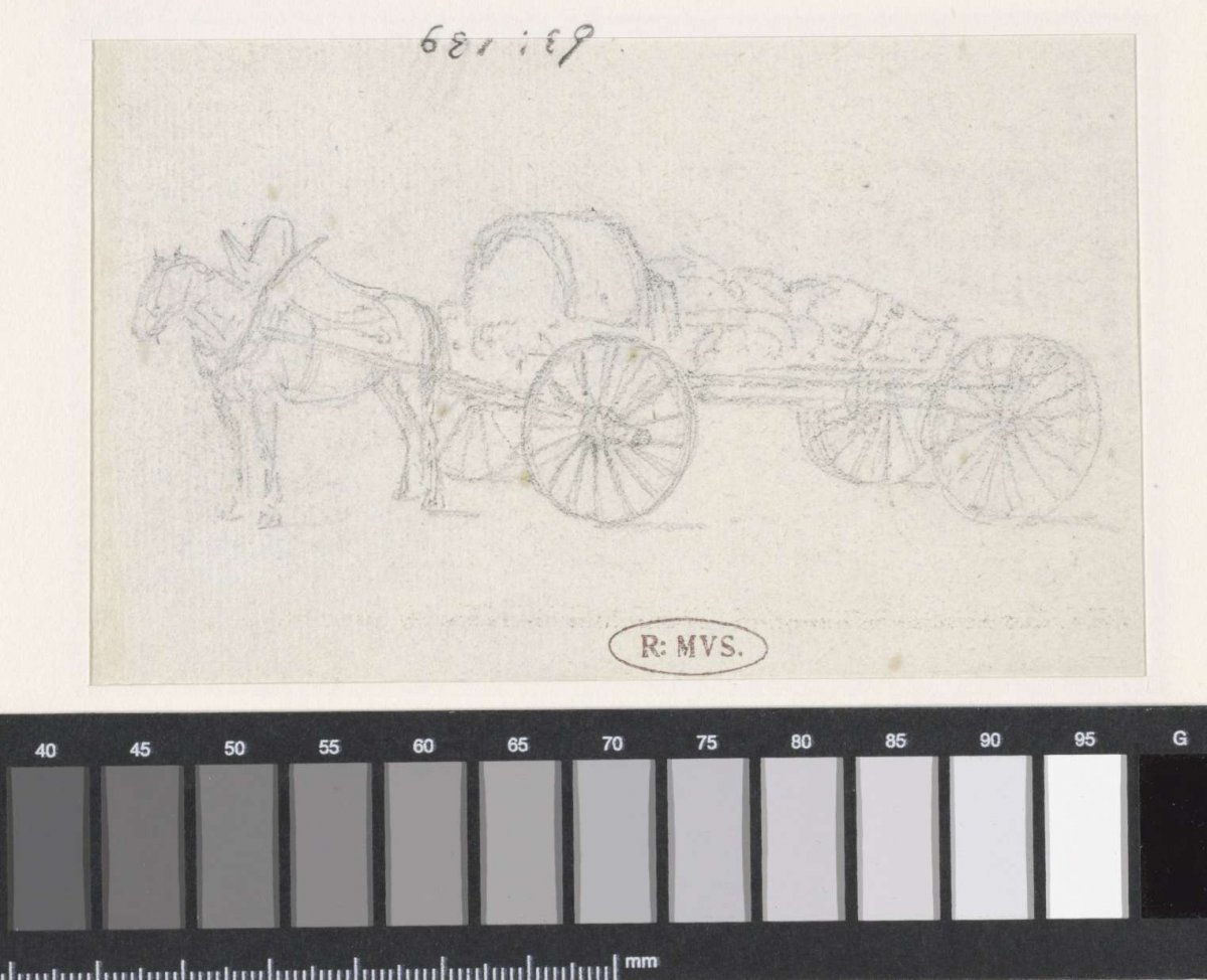Wagon with horse, Georges Michel, 1773 - 1843