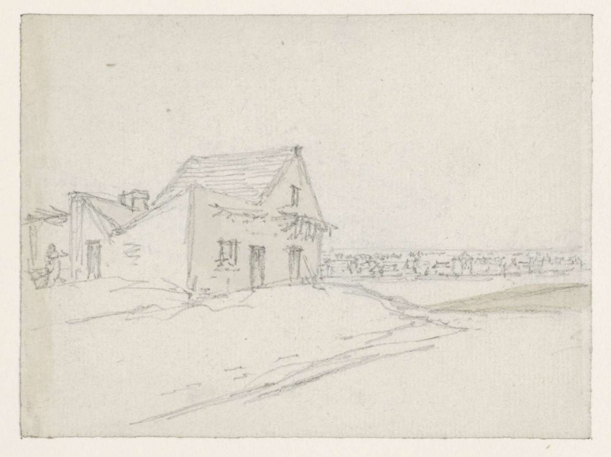 House facing the city, Georges Michel, 1773 - 1843