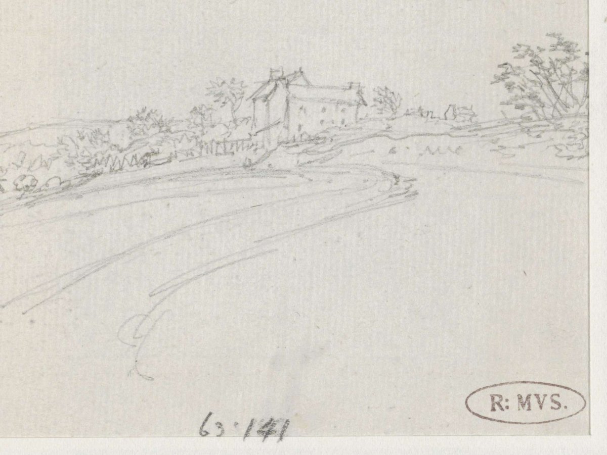 Houses lying on a slope, Georges Michel, 1773 - 1843