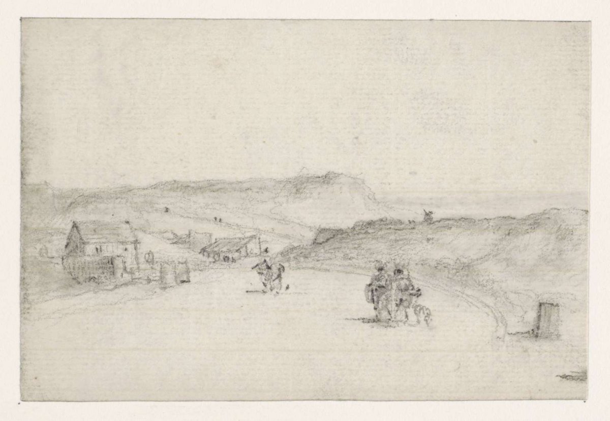 Descending road between two slopes, Georges Michel, 1773 - 1843