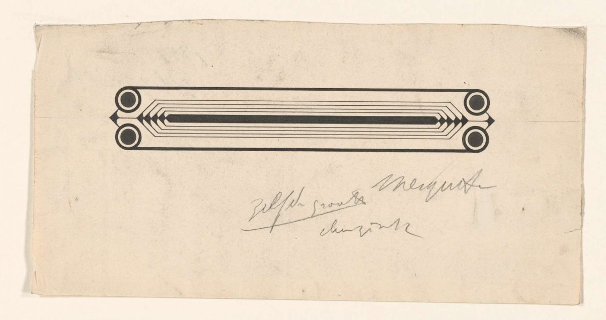 Ornament for a book binding, Samuel Jessurun de Mesquita, 1878 - 1944