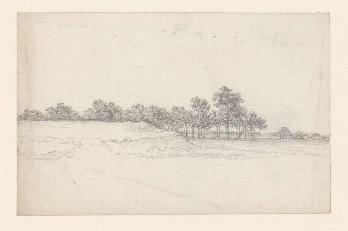 Terrain fold with trees, Georges Michel, 1773 - 1843