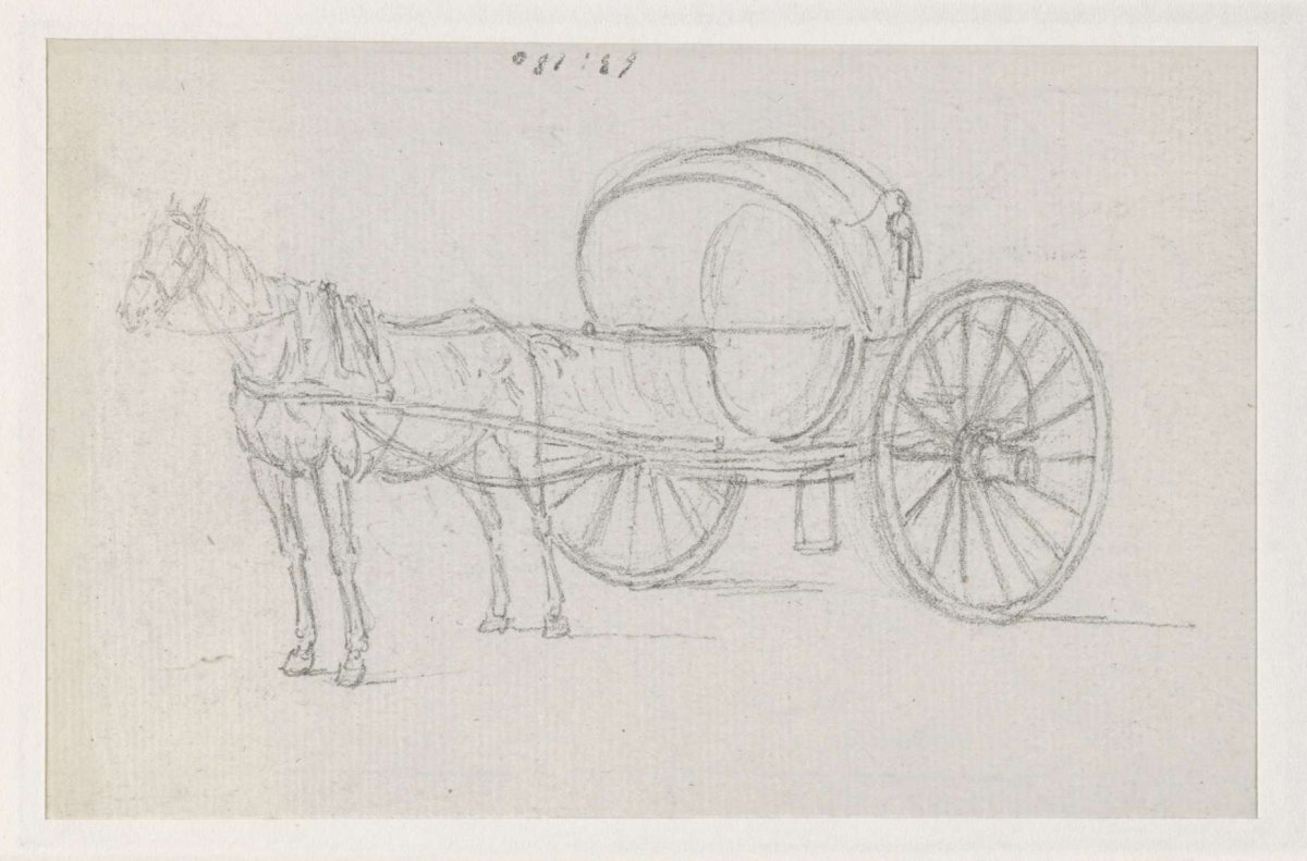 Calèche with one horse, Georges Michel, 1773 - 1843